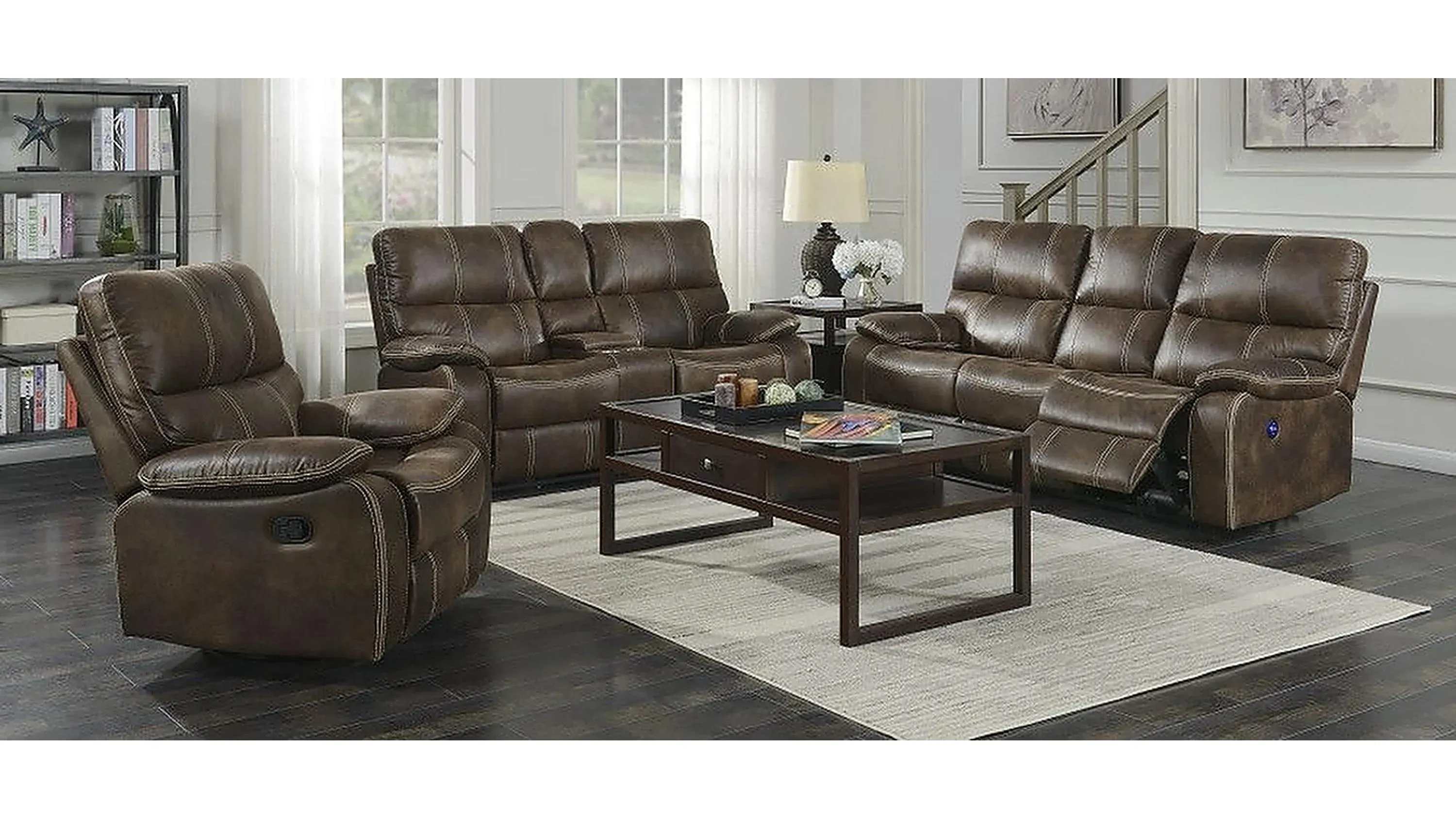 Jessie James Power Reclining Loveseat | Raymour & Flanigan