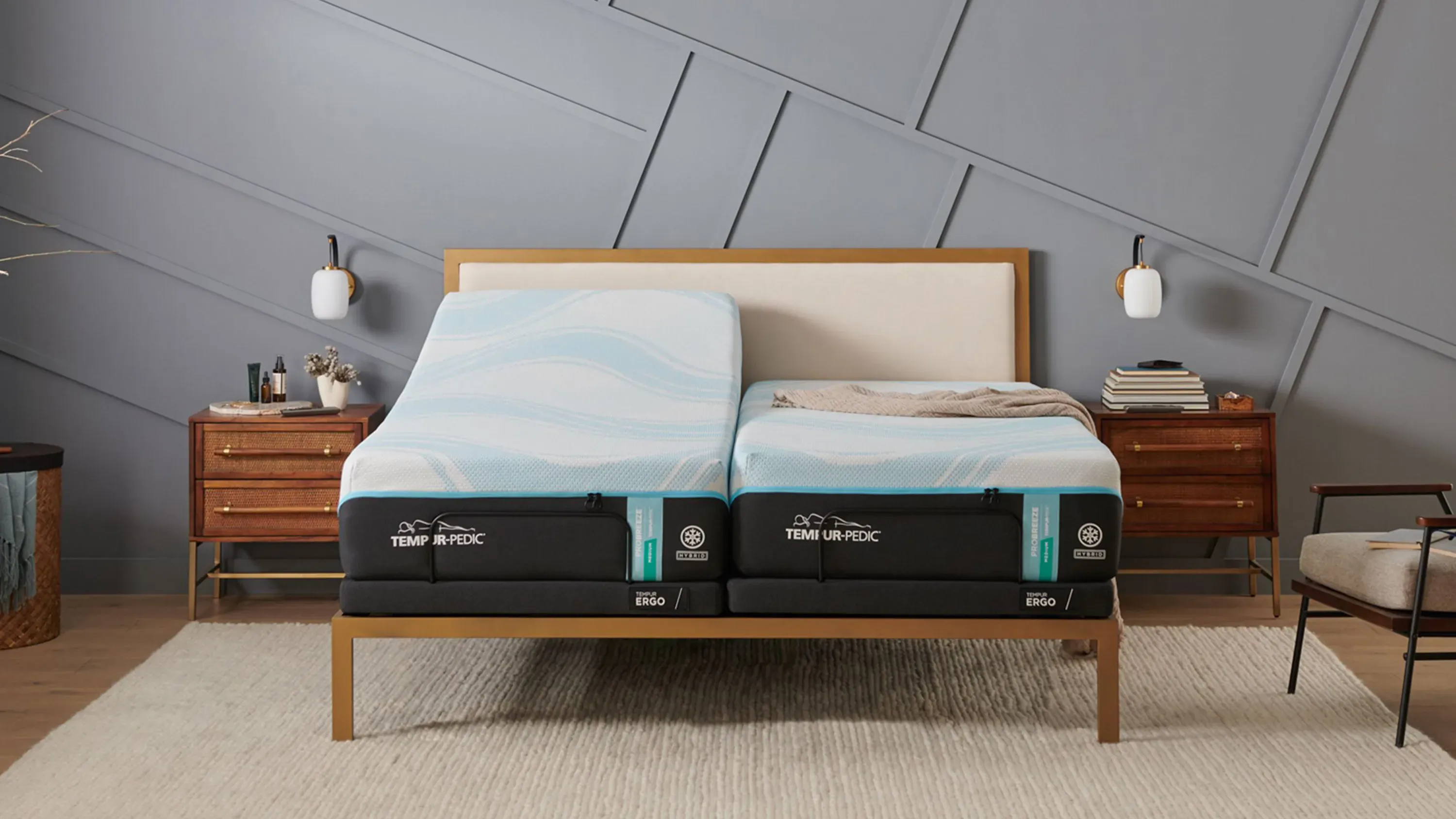 Tempur-Pedic Probreeze 2.0 Medium Hybrid Split Set | Raymour
