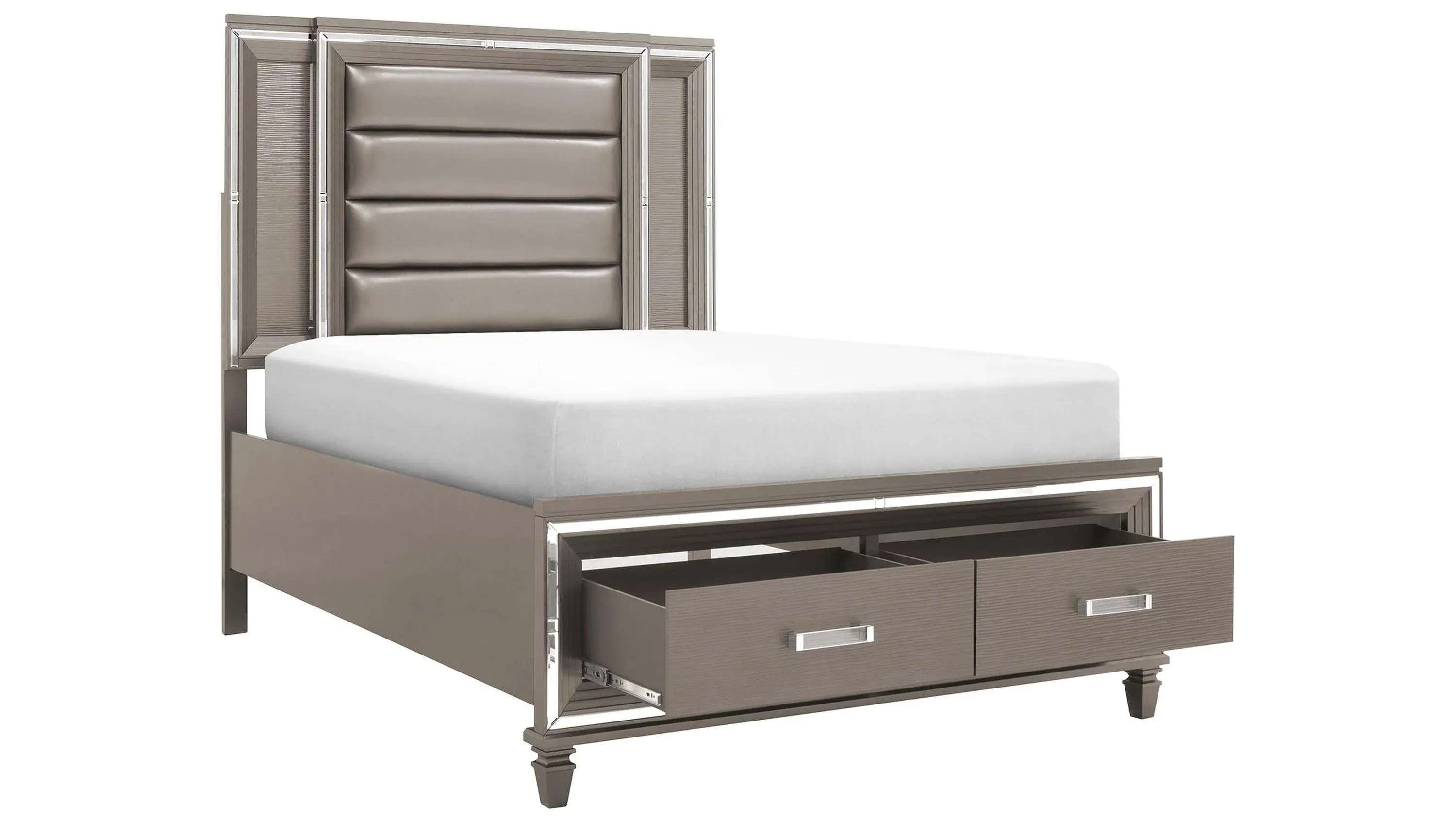 Selena Platform Storage Bed | Raymour \u0026 Flanigan, image size:3000x1688
