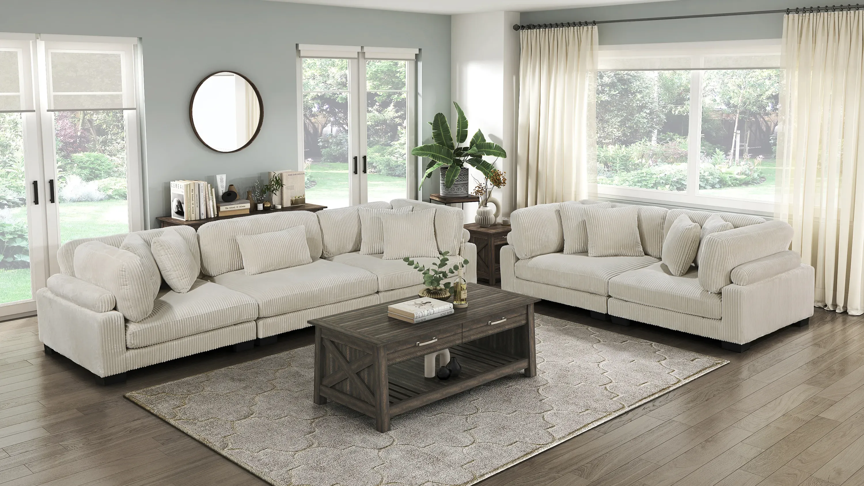 USAパブミラー GOURMET Maverick 3-pc. Sofa | Raymour & Flanigan