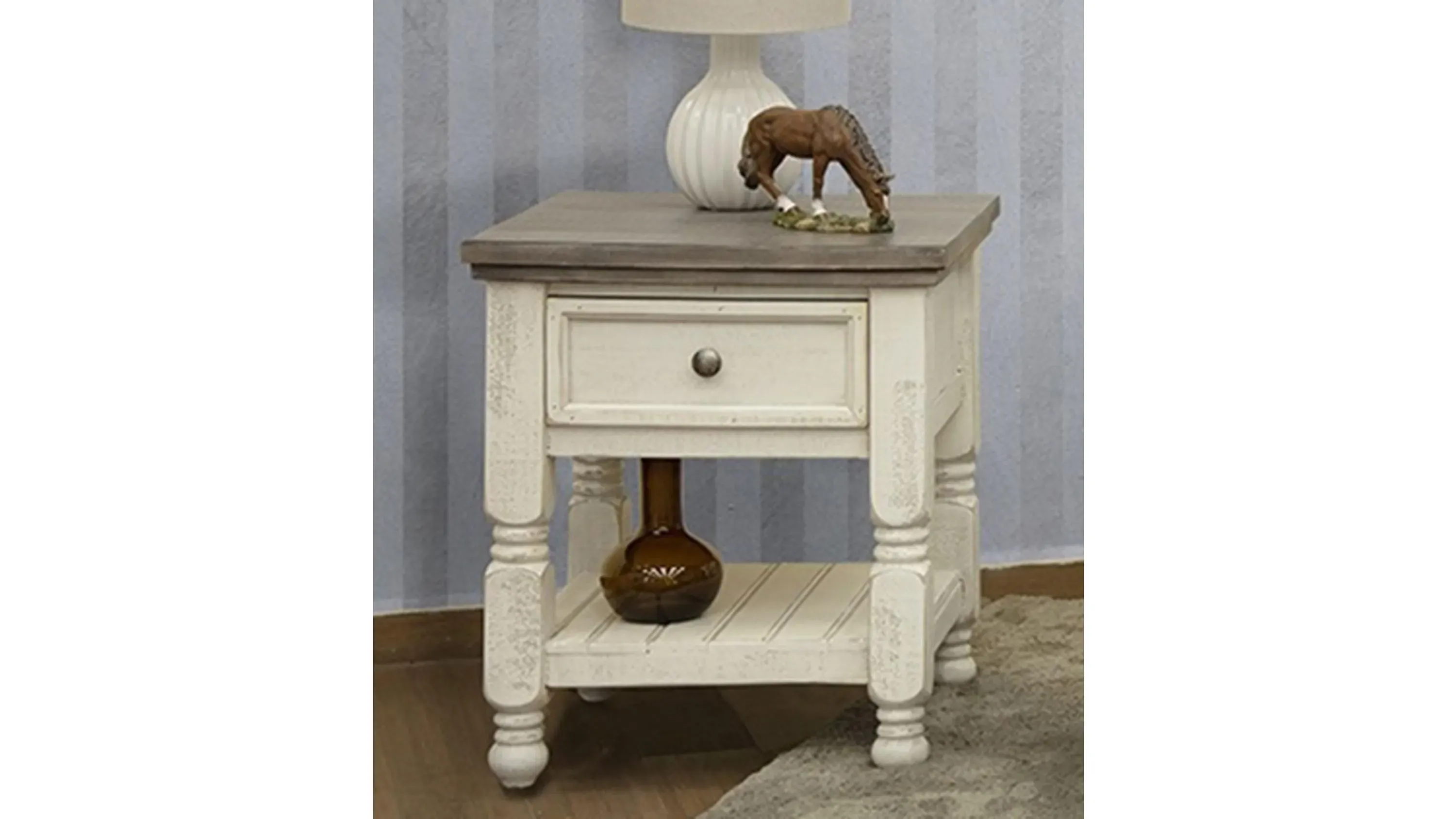 Stone Square End Table
