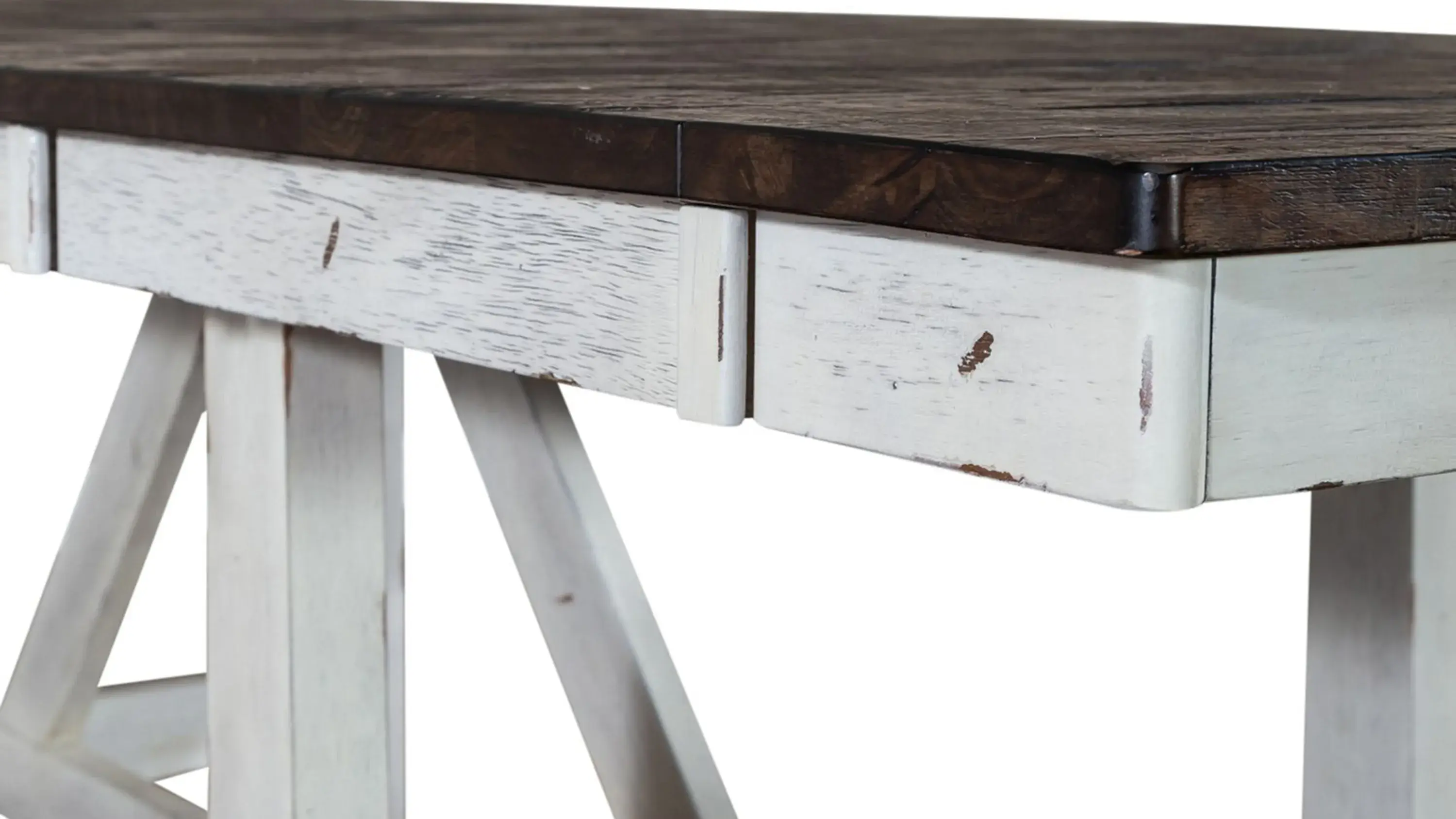 Liberty Furniture Transitional 7-Piece Trestle Table Dining Set with Slat Back Chairs