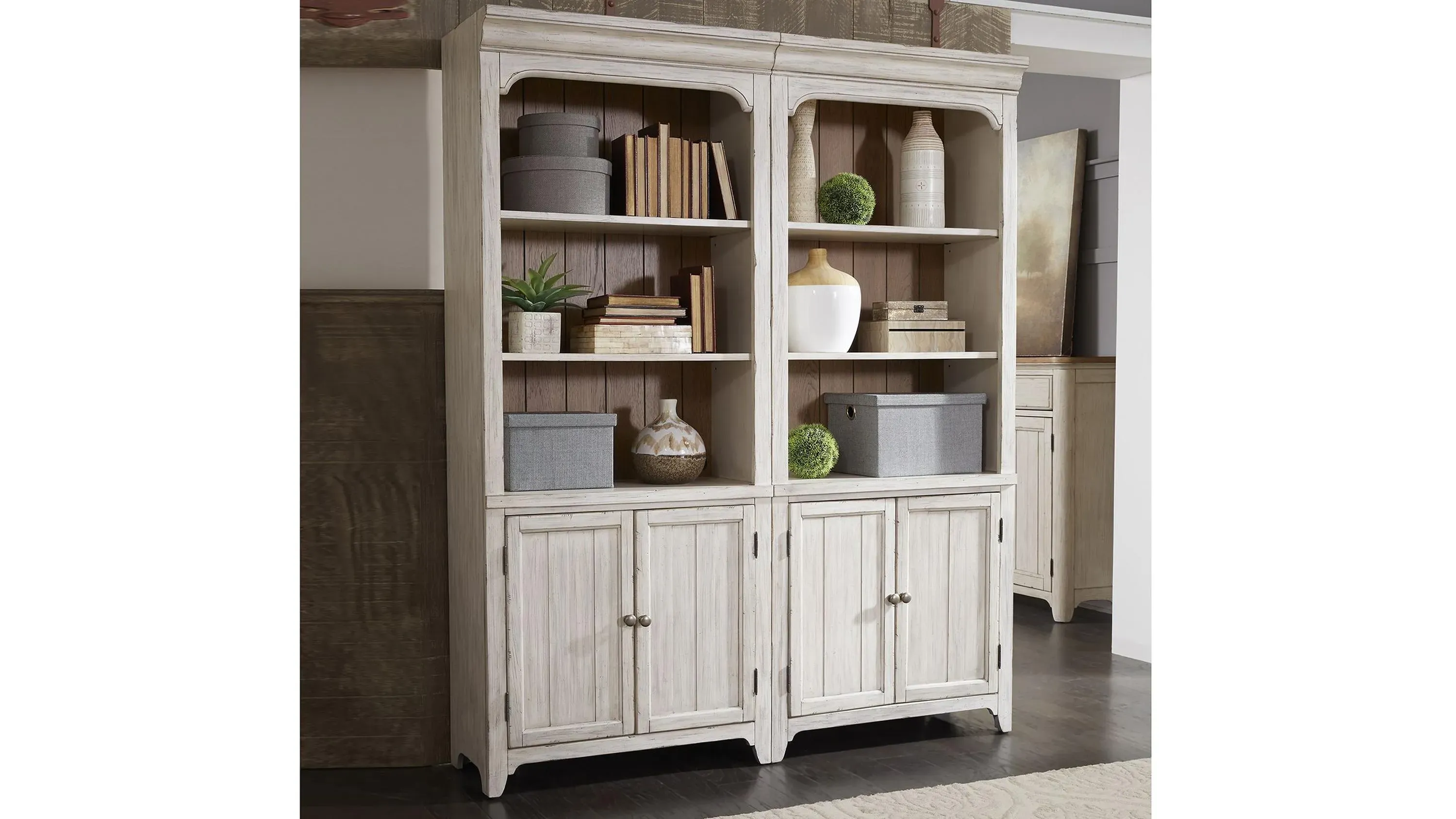 Farmhouse Reimagined Bookcase | Raymour & Flanigan