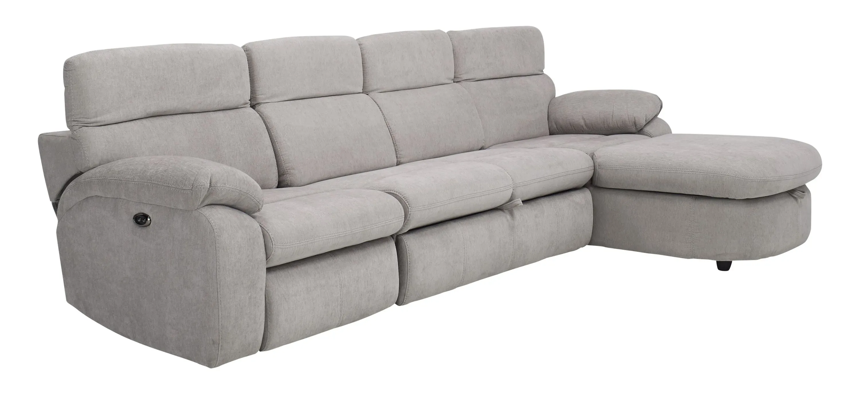 Enbright Microfiber 3-pc. Power-Reclining Sectional w/ Pop-Up Sleeper