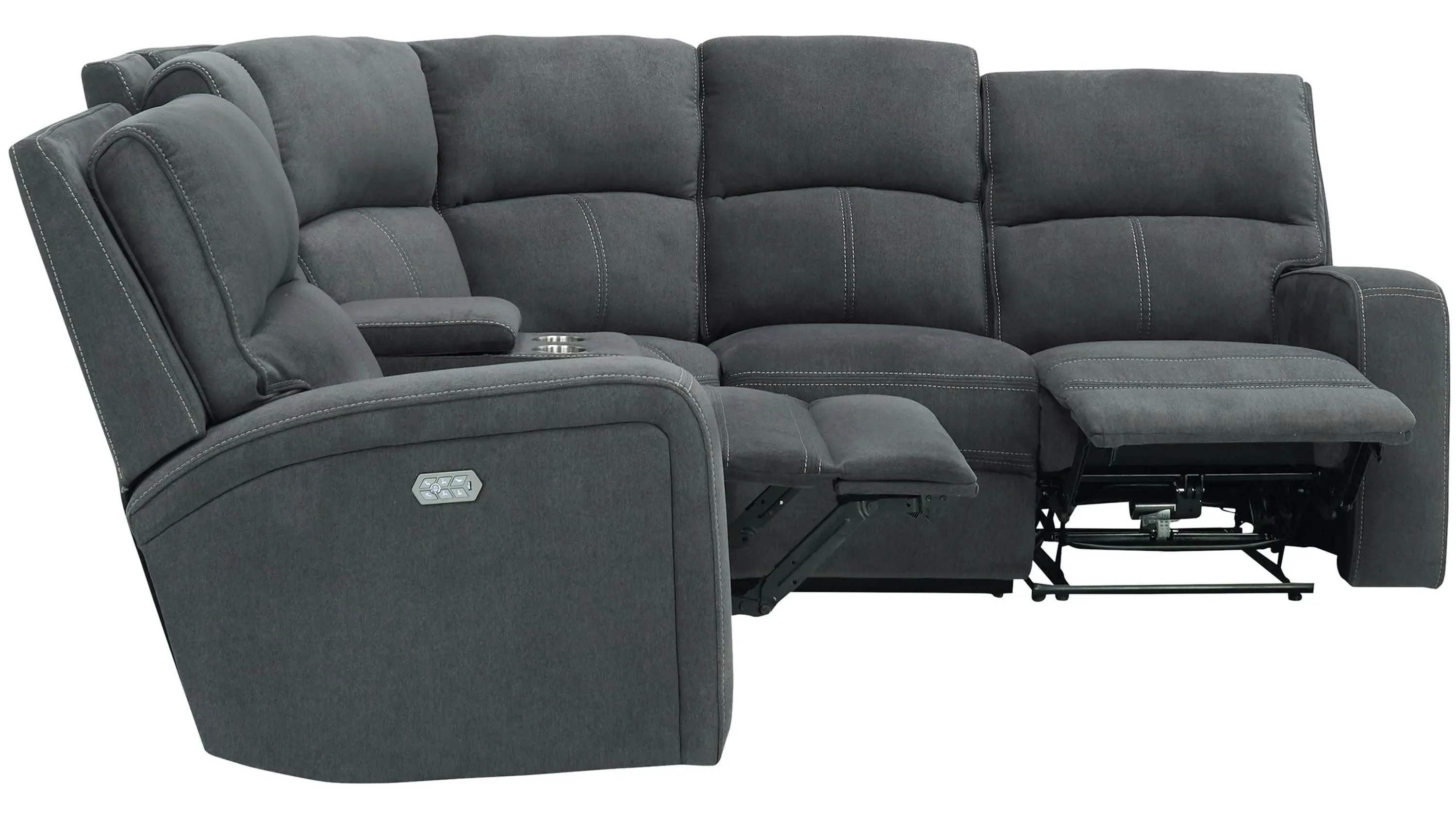 Ian 5-pc. Power Sectional w/ Power Headrest & Lumbar