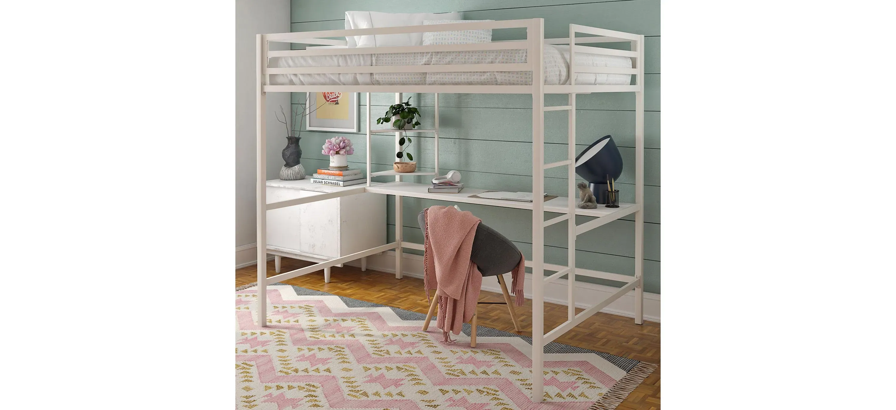Raymour and flanigan loft bed with desk on sale