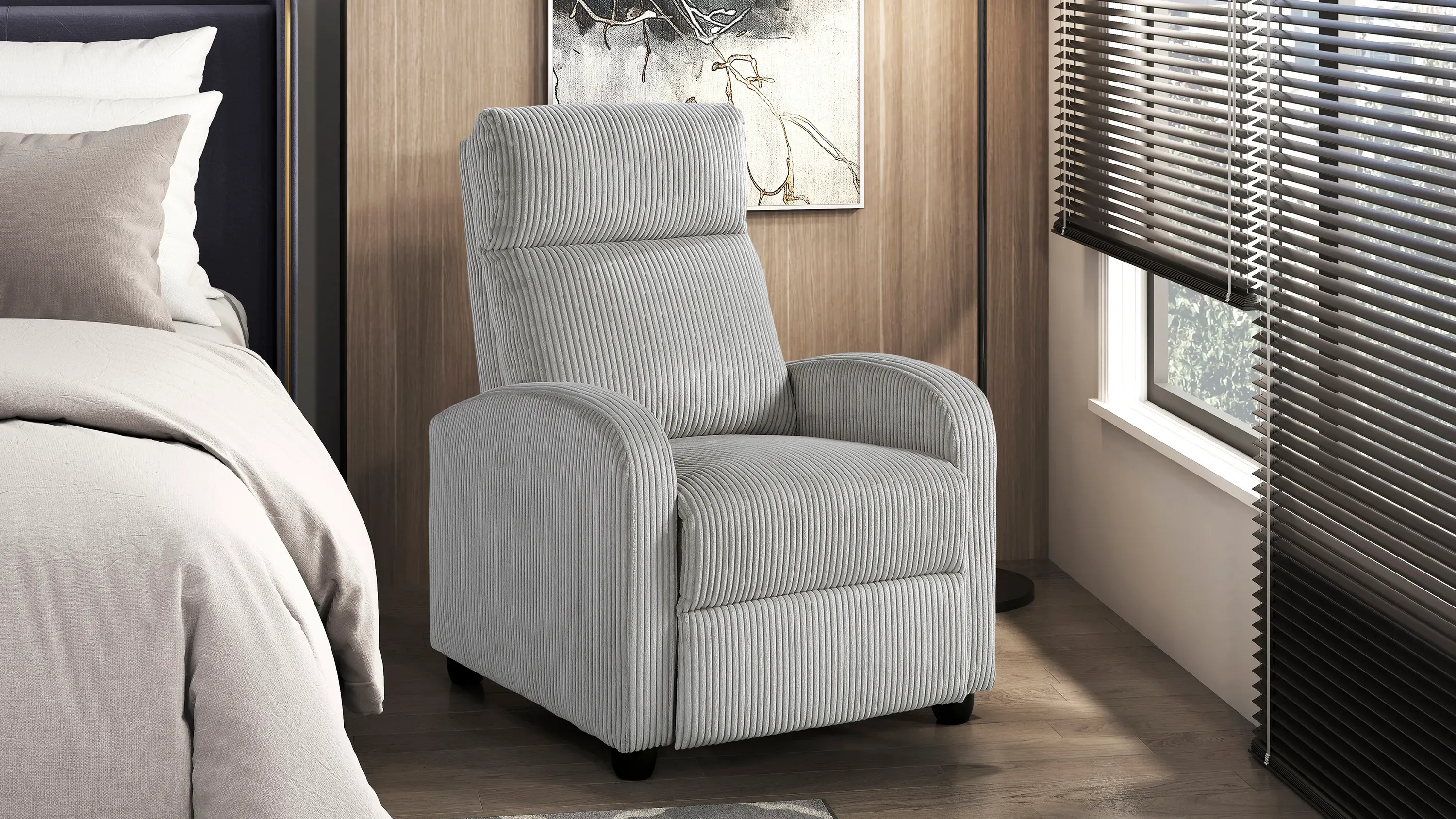 Annaliese Push Back Reclining Chair | Raymour & Flanigan