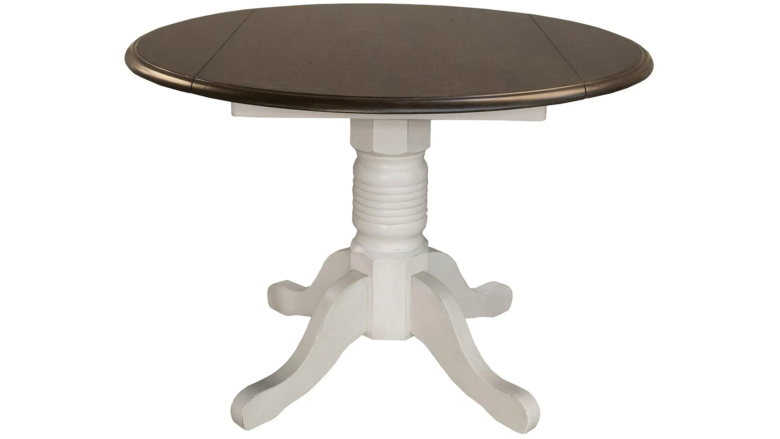 British Isles Round Double Drop-Leaf Dining Table - Thumbnail 4