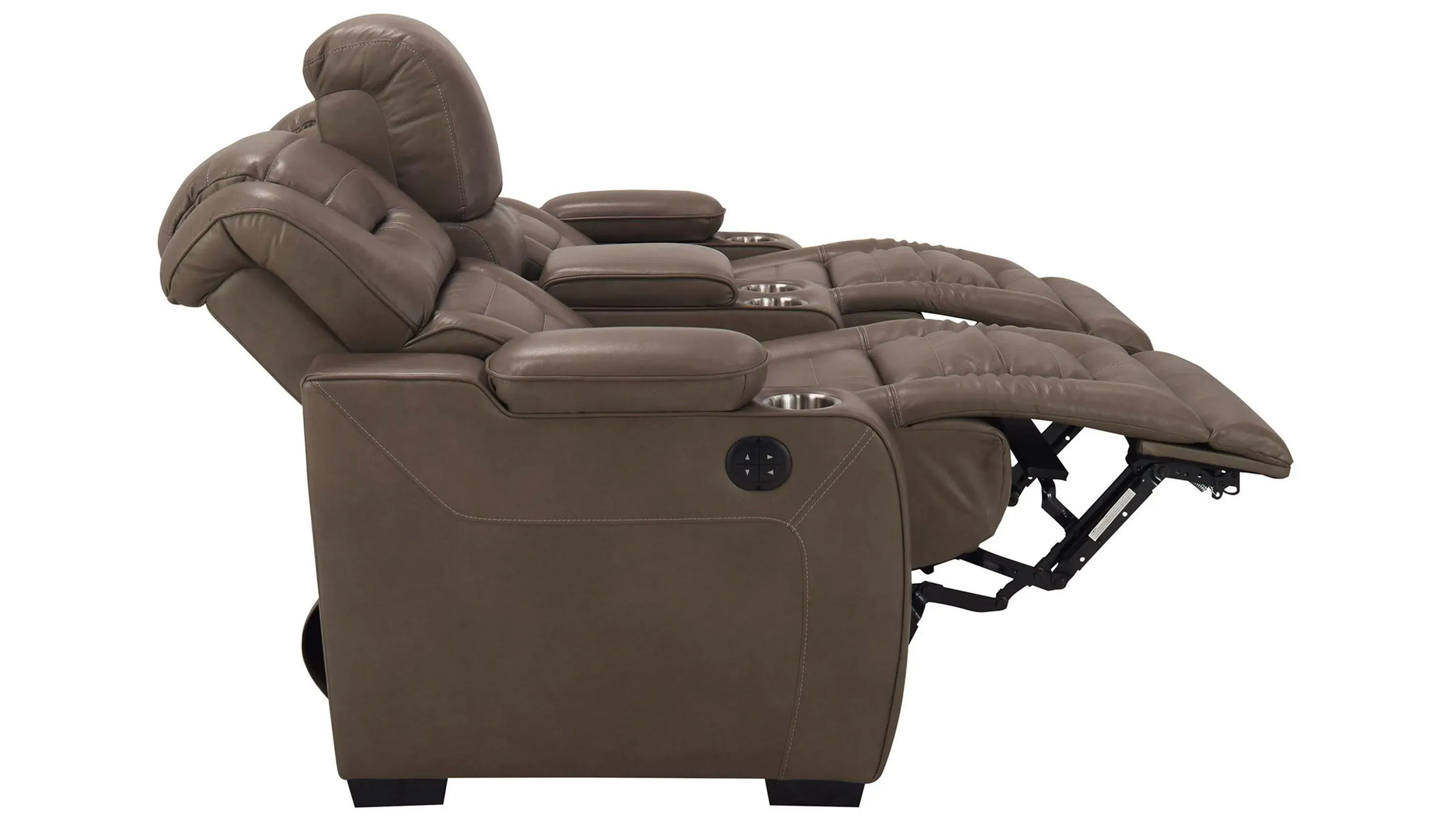 Othello Power Console Loveseat w/Power Headrest | Raymour & Flanigan