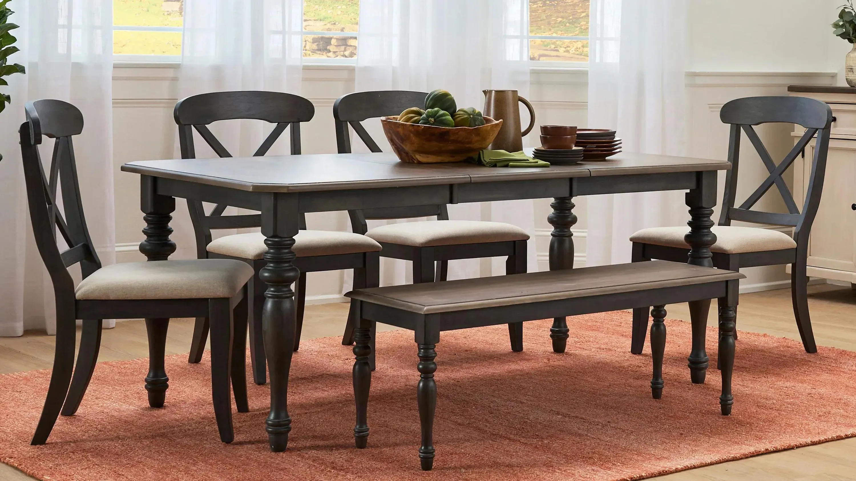 Charleston 6-pc. Dining Set | Raymour & Flanigan