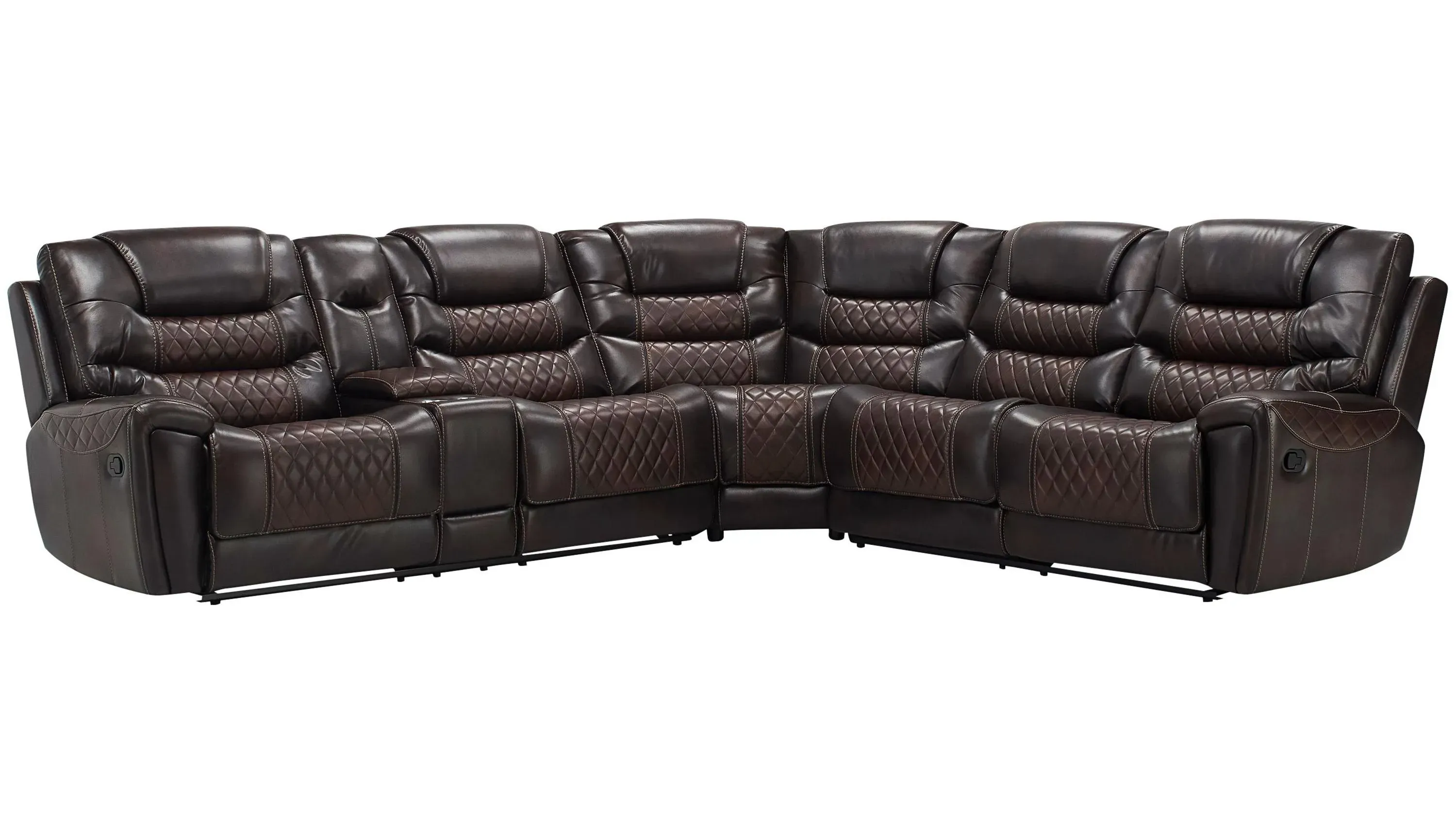 Corinthian leather sectional cheap