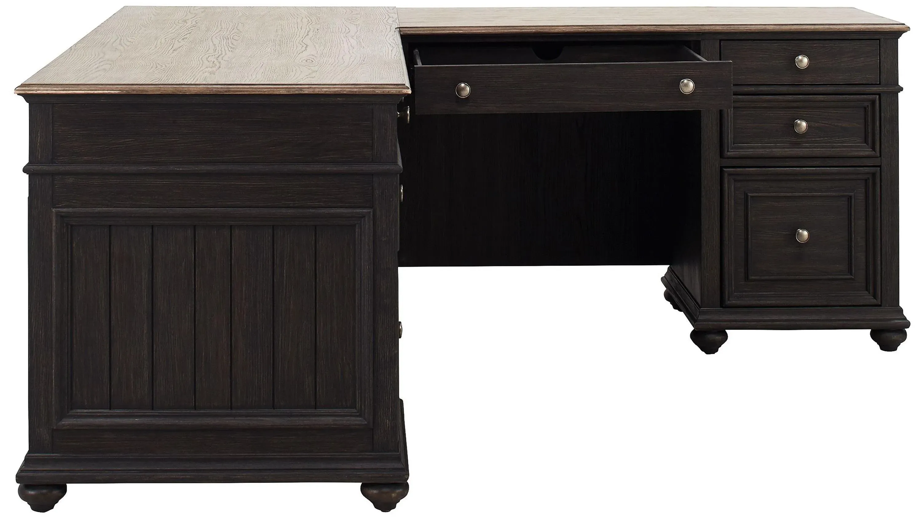 Verona L-Desk with Return | Raymour & Flanigan | Raymour