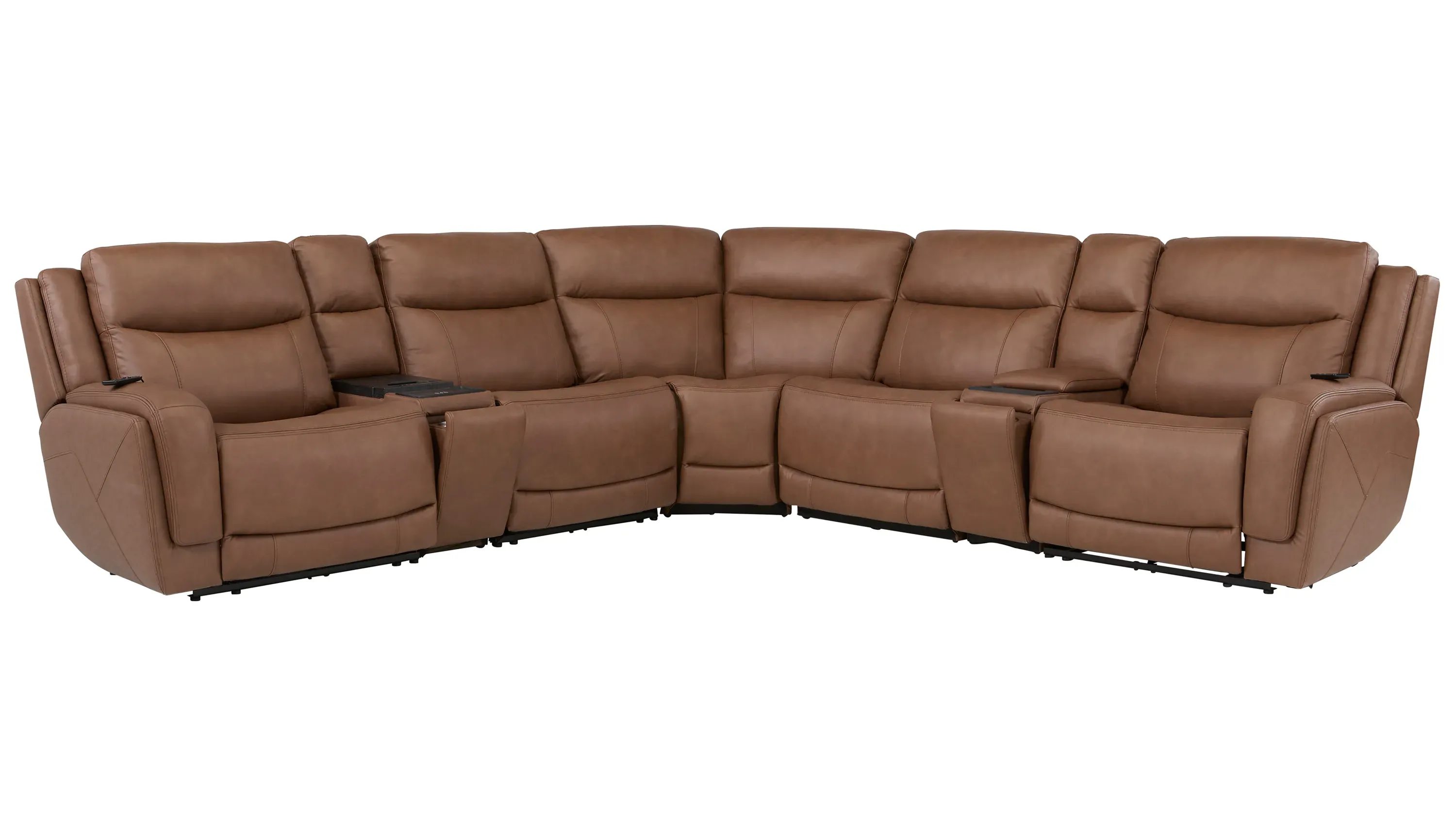 Harbin 7-pc. Zero Gravity Triple Power Sectional w/ Cooler Console