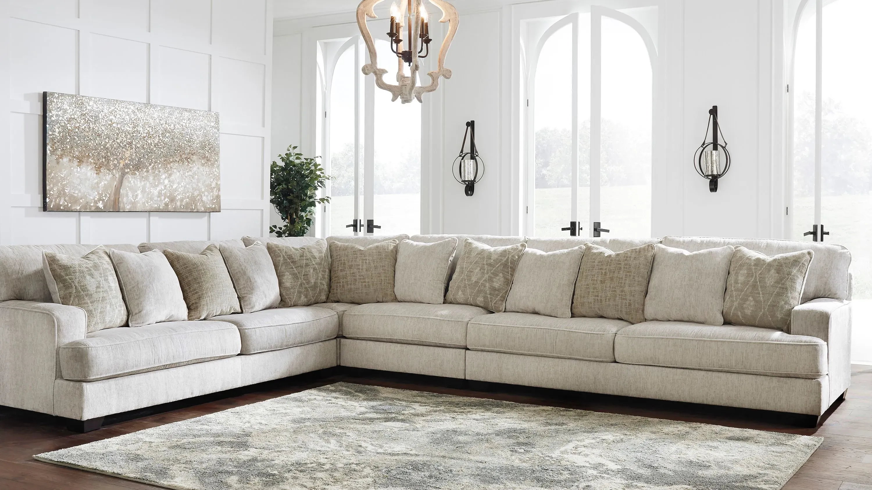 Kearson Chenille 4-pc. Sectional | Raymour & Flanigan