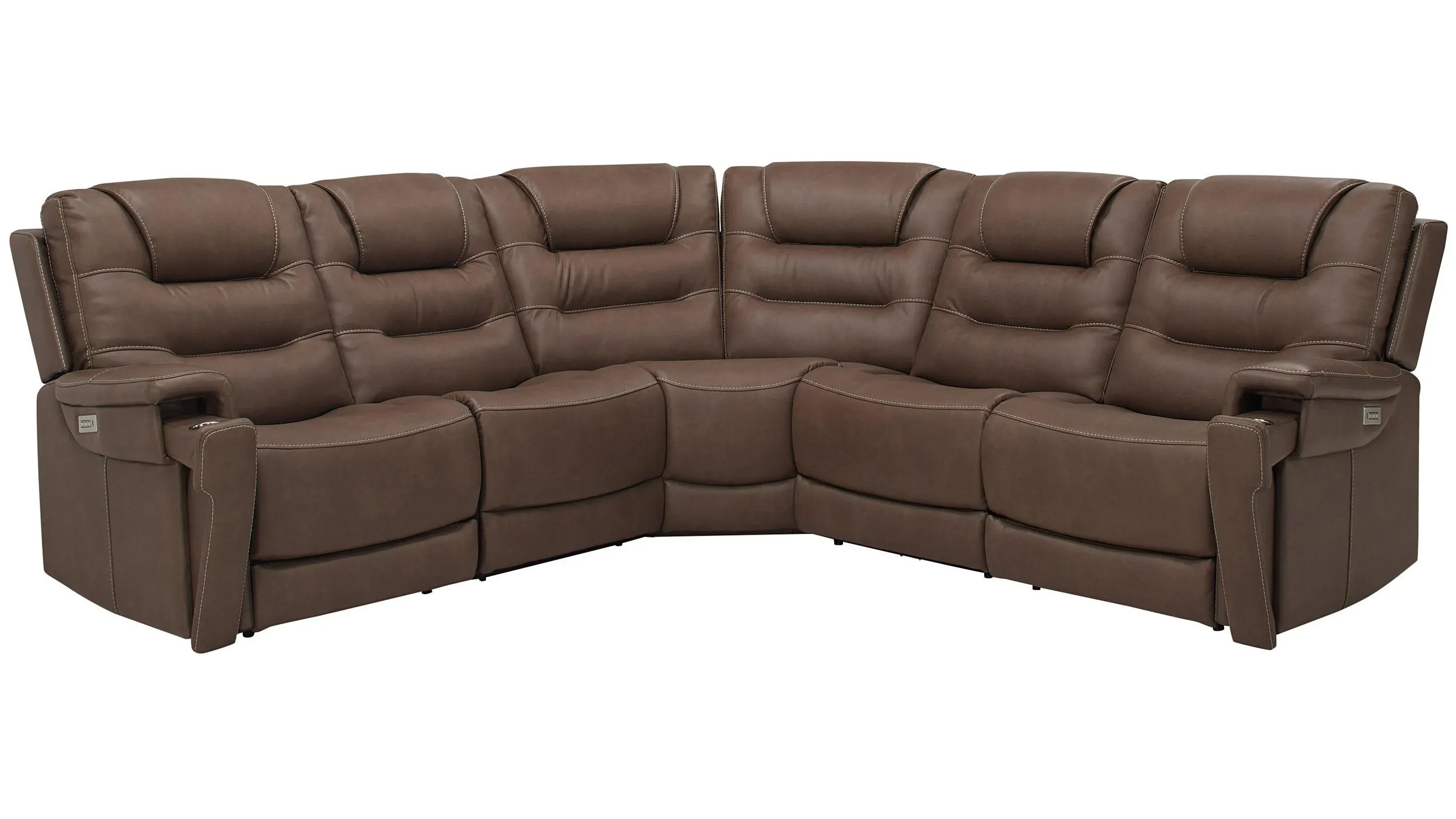 Danbury 5-pc. Power Sectional w/ Power Headrest and Lumbar Support