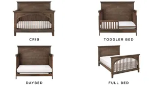 Kennedy Convertible Crib with Conversion Rails | Raymour & Flanigan