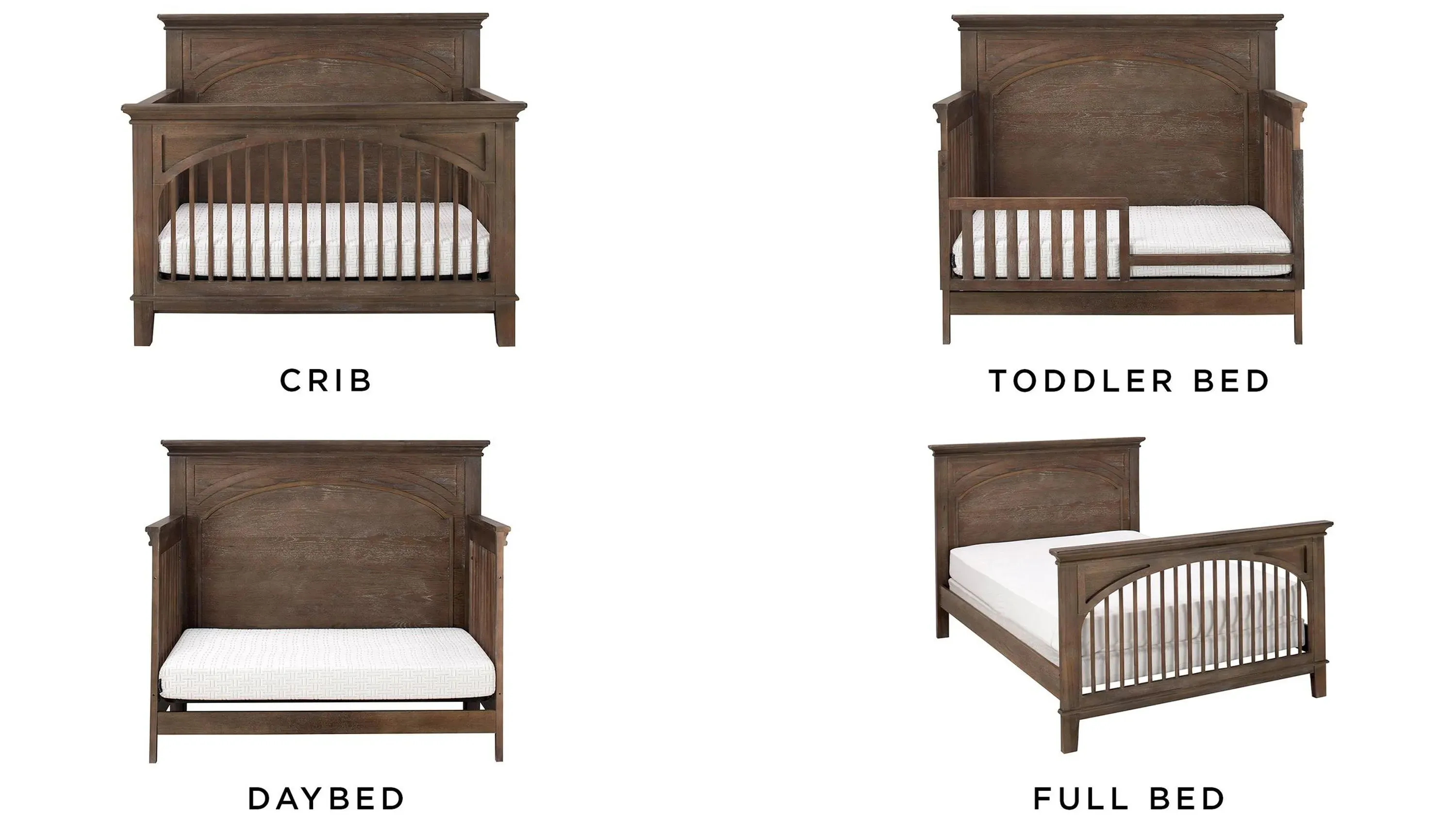 Kennedy Convertible Crib with Conversion Rails | Raymour & Flanigan