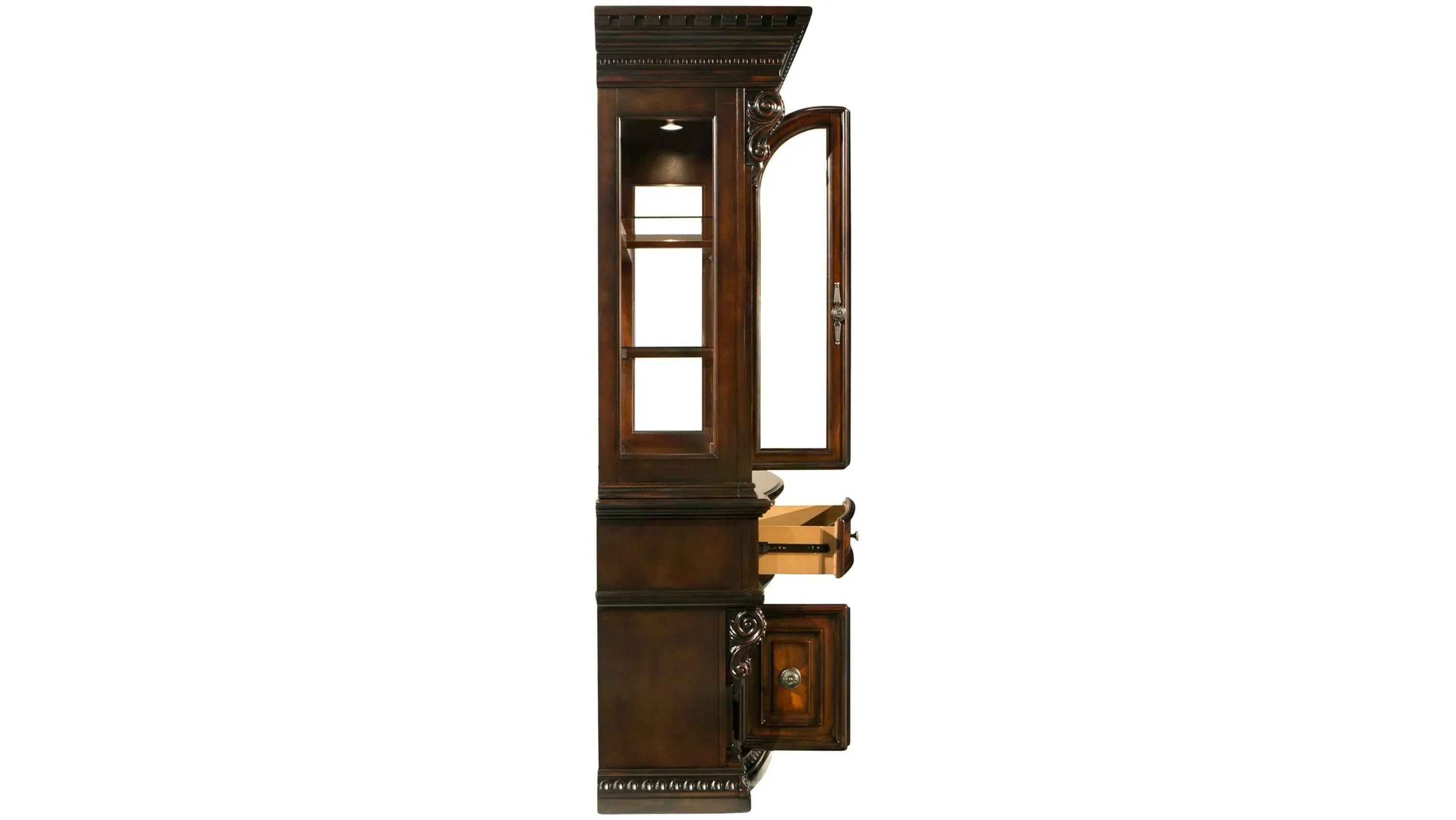 Bradford Heights 2-pc. China Cabinet w/ Lighting