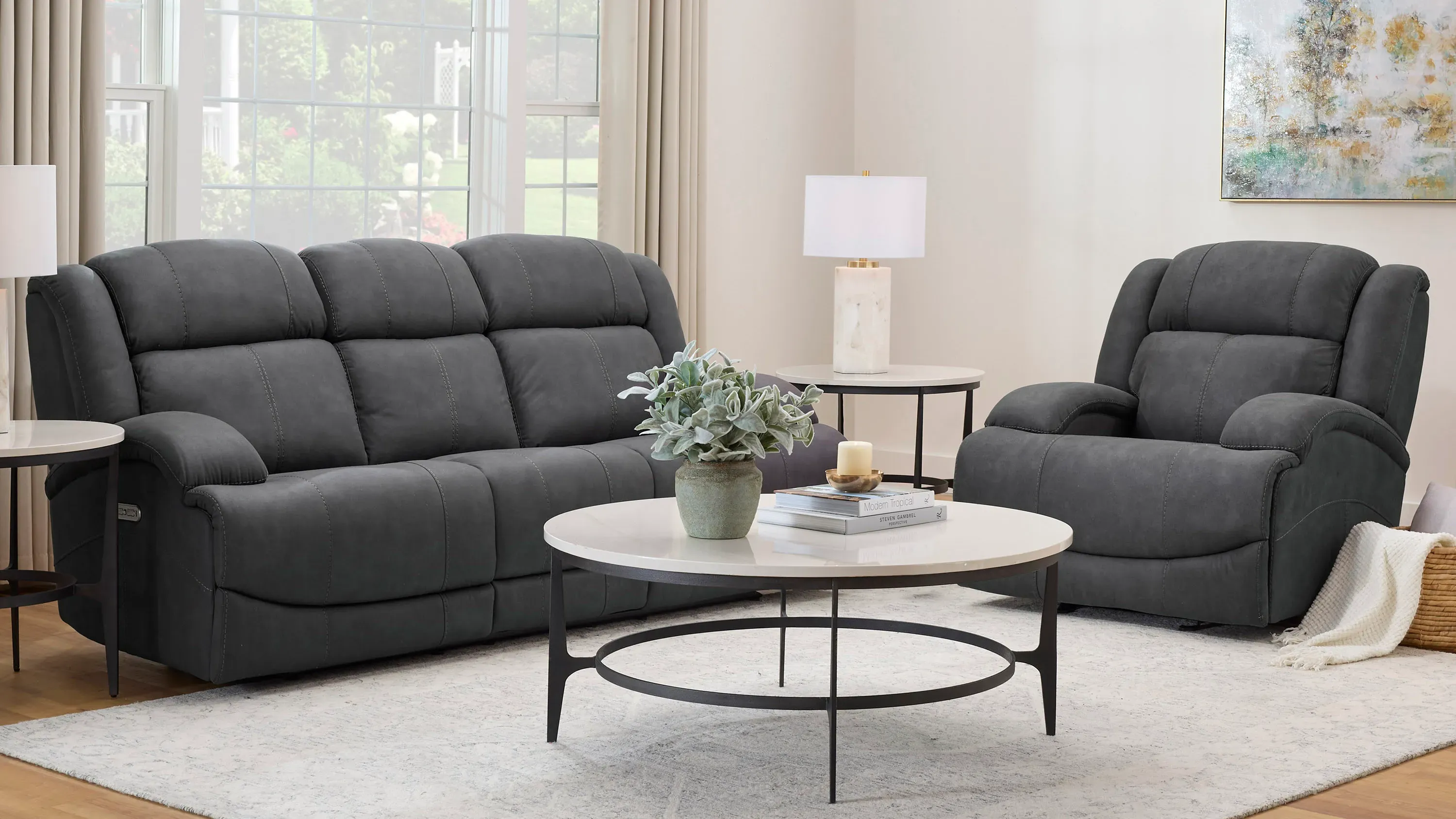 Quincey Glider Power Recliner | Raymour & Flanigan