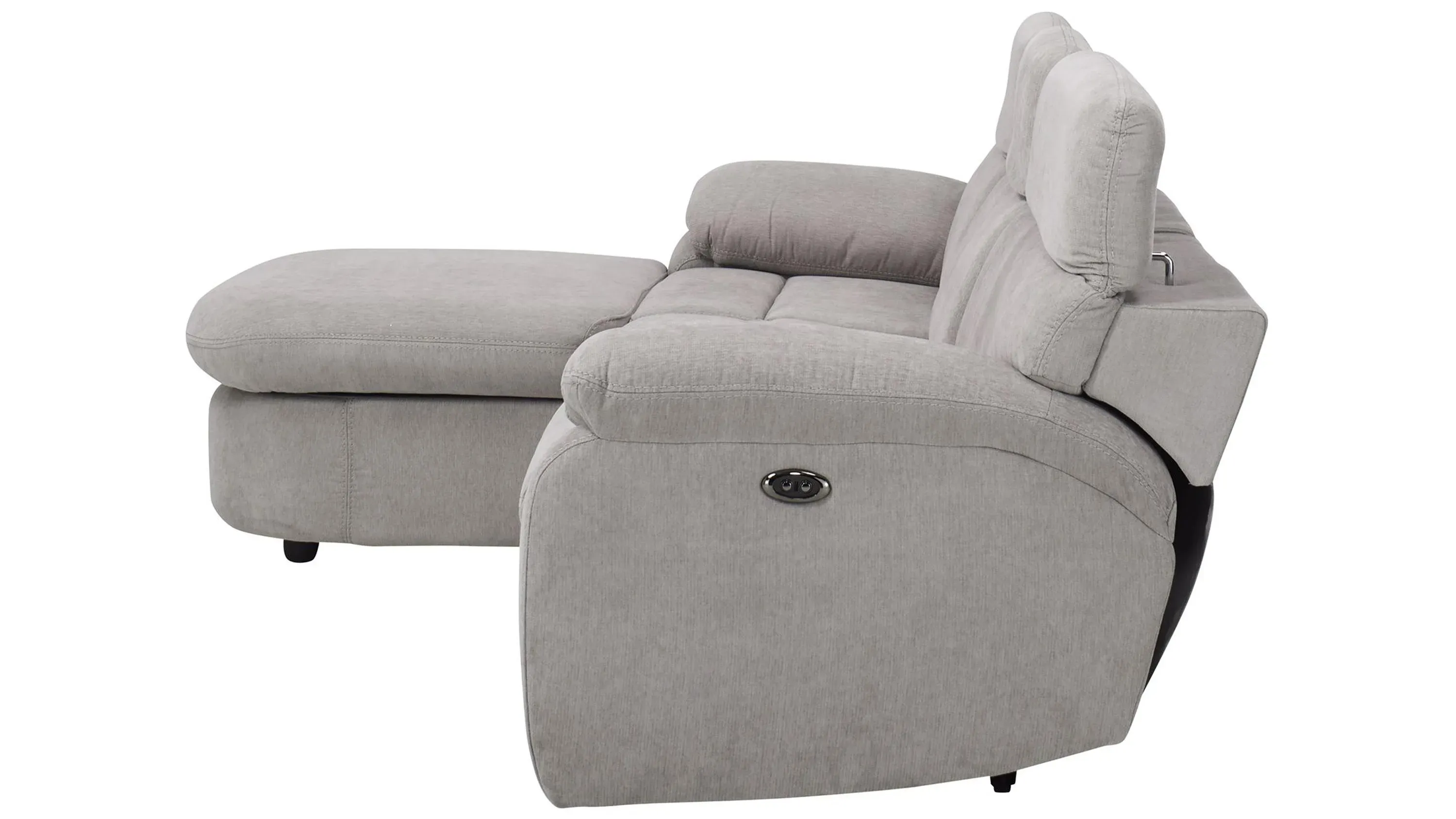 Enbright Microfiber 3-pc. Power-Reclining Sectional