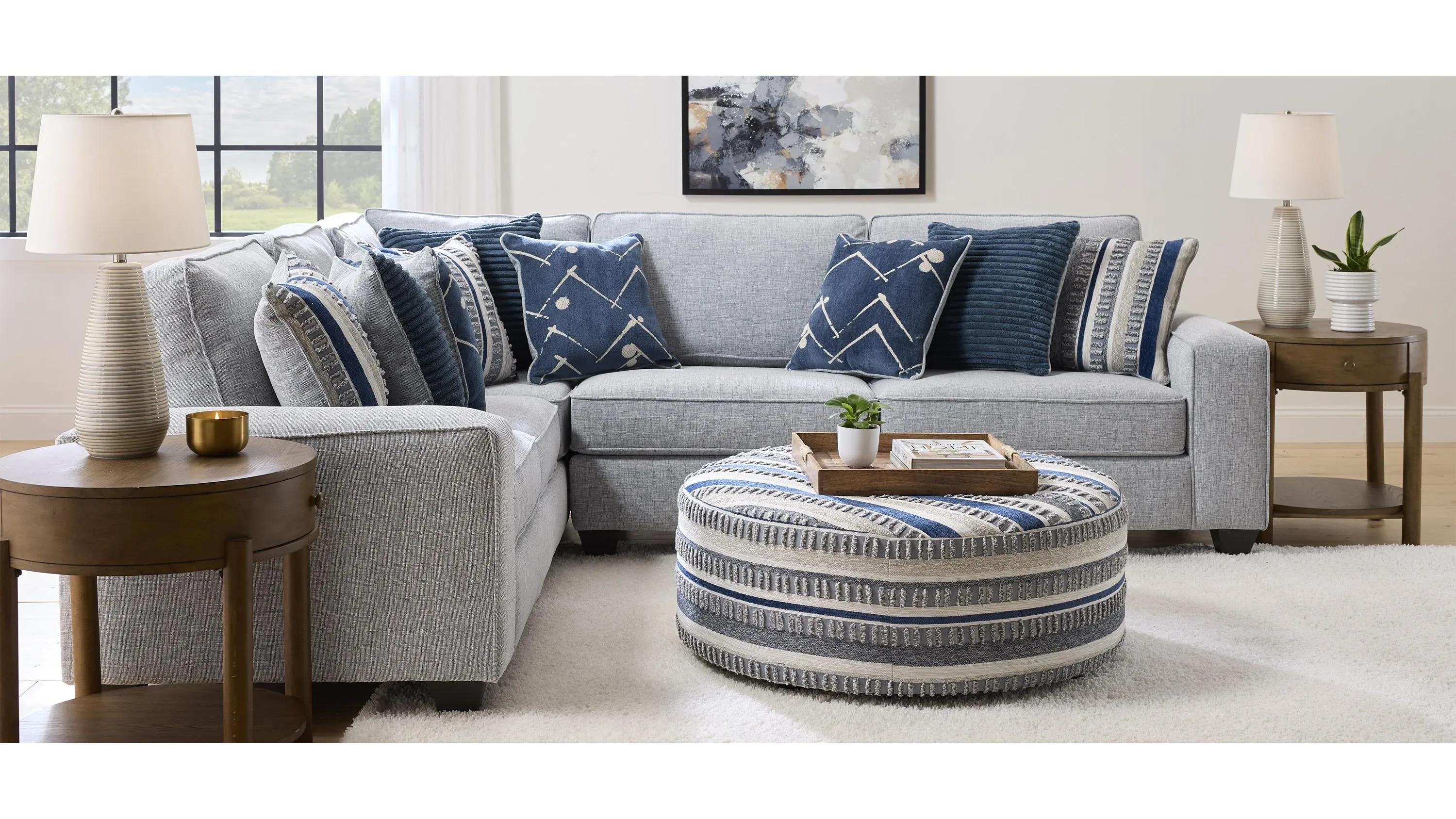Alston Cocktail Ottoman | Raymour & Flanigan