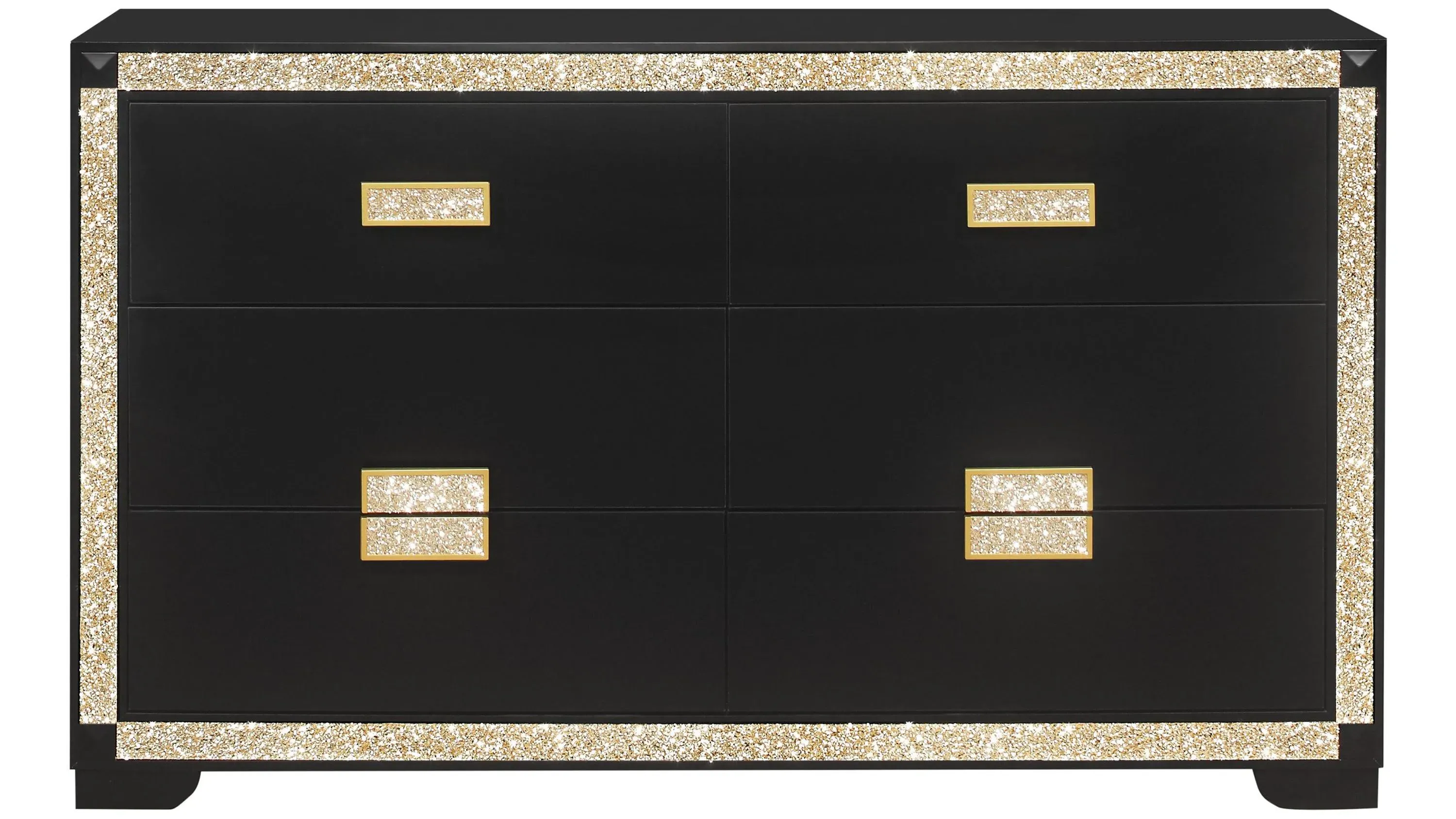 Global Furniture USA Blake Black/Gold Dresser