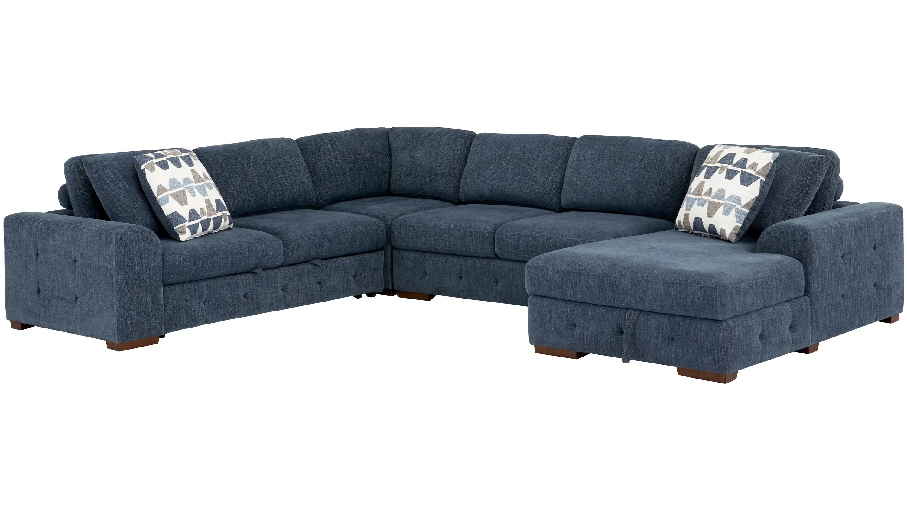 Blue Night by Jason DeLancey…インテリアフレーム Dolman 4 pc. Sectional with Pop-Up Sleeper | Raymour & Flanigan