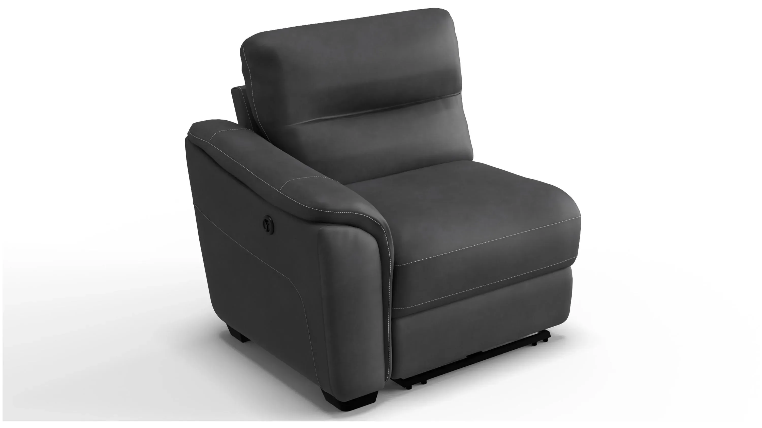 クレア Rockland Microfiber Left Arm Facing Power Recliner | Raymour