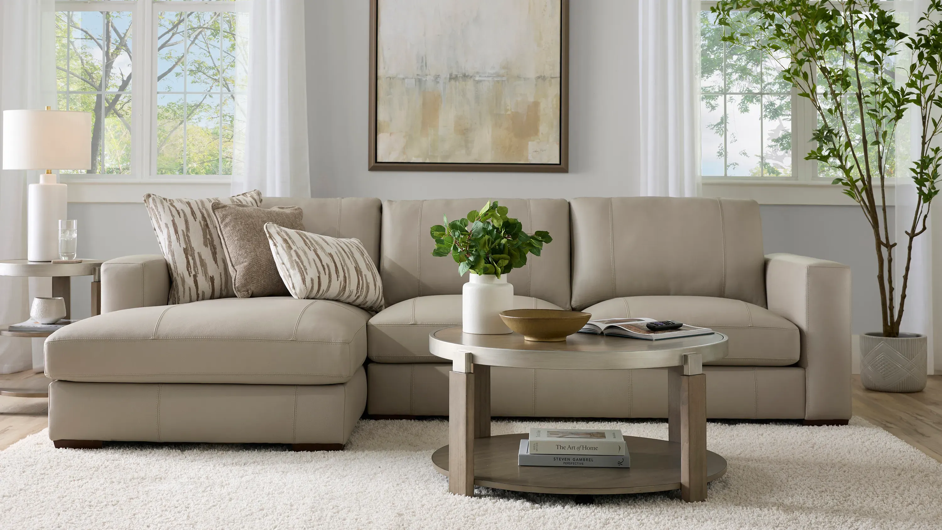 Oaklynn Leather 2-pc. Sofa Chaise