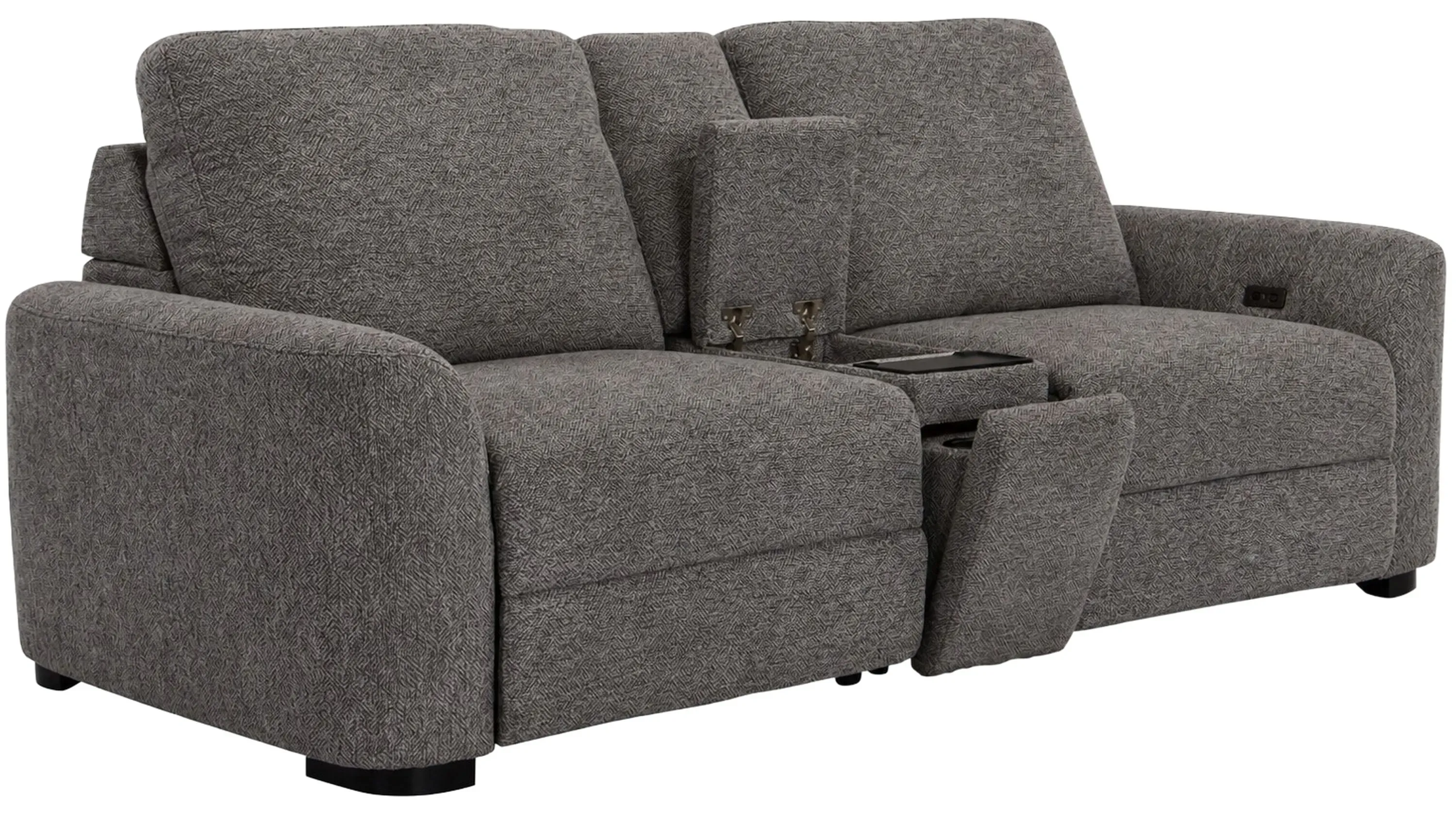 Duncan 3-pc. Power Console Loveseat | Raymour & Flanigan