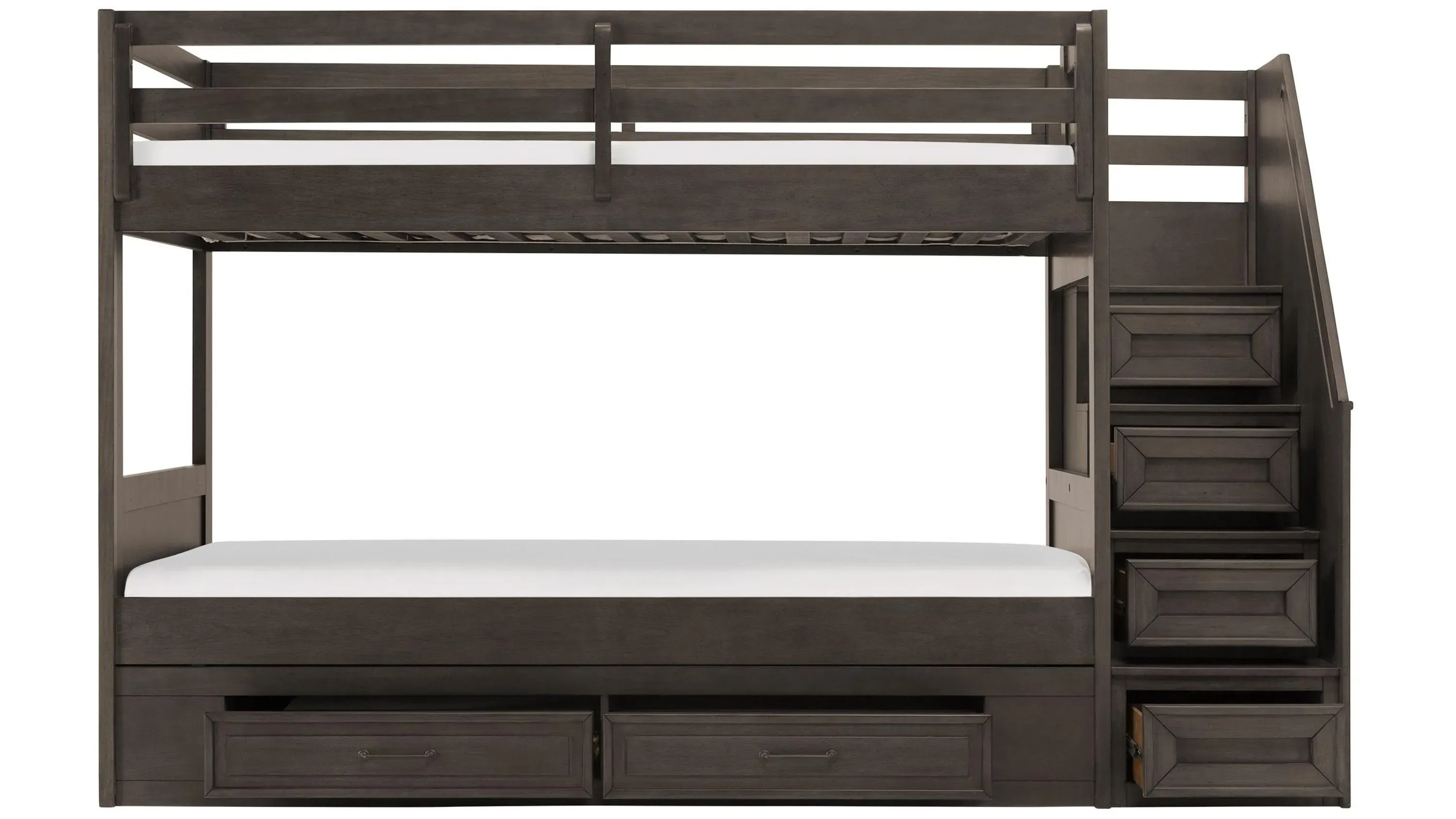 Kieran Twin Over Twin Bunk Bed w/Storage & Staircase