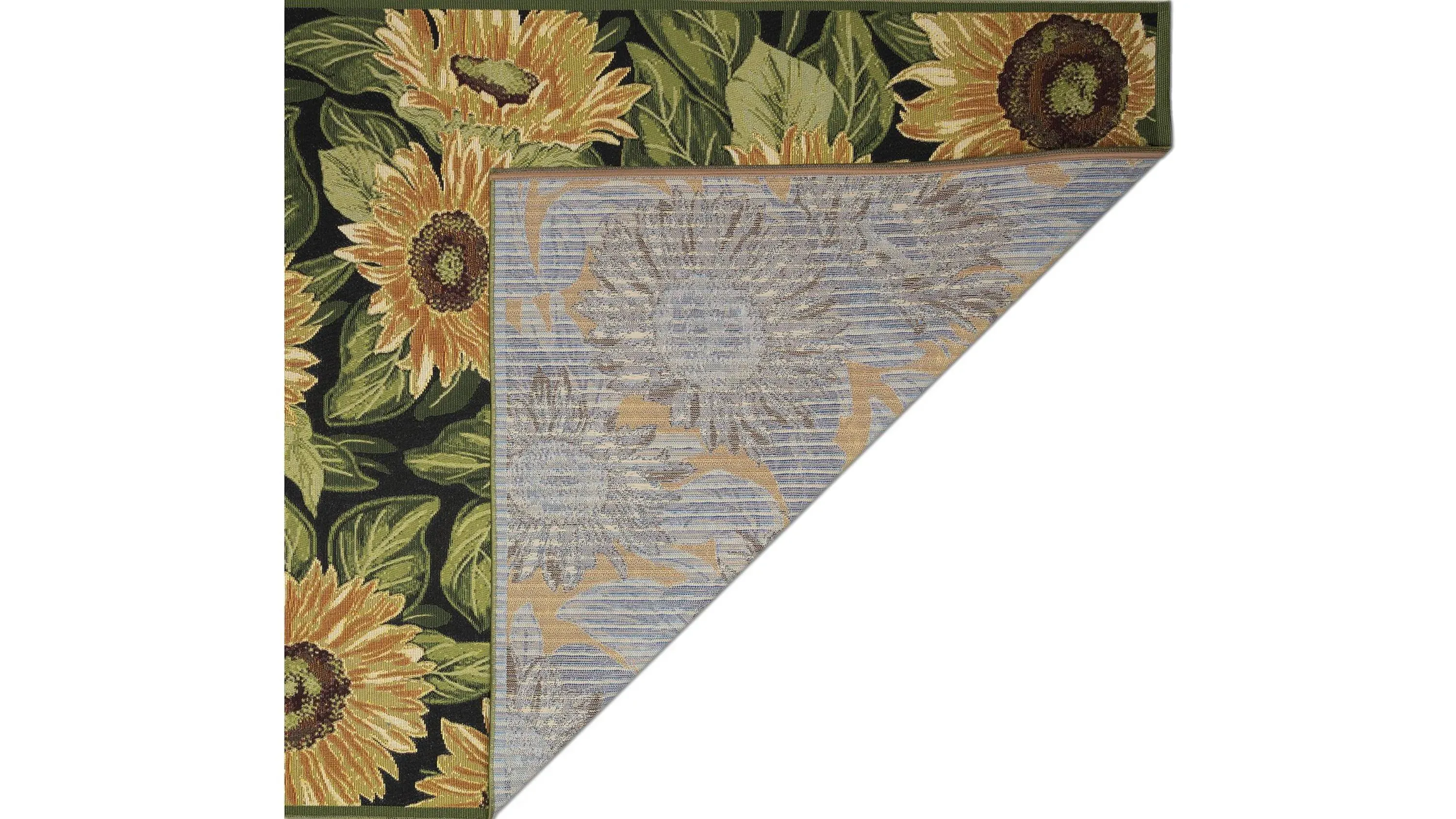 Marina Sunflowers Indoor/Outdoor Rug | Raymour & Flanigan