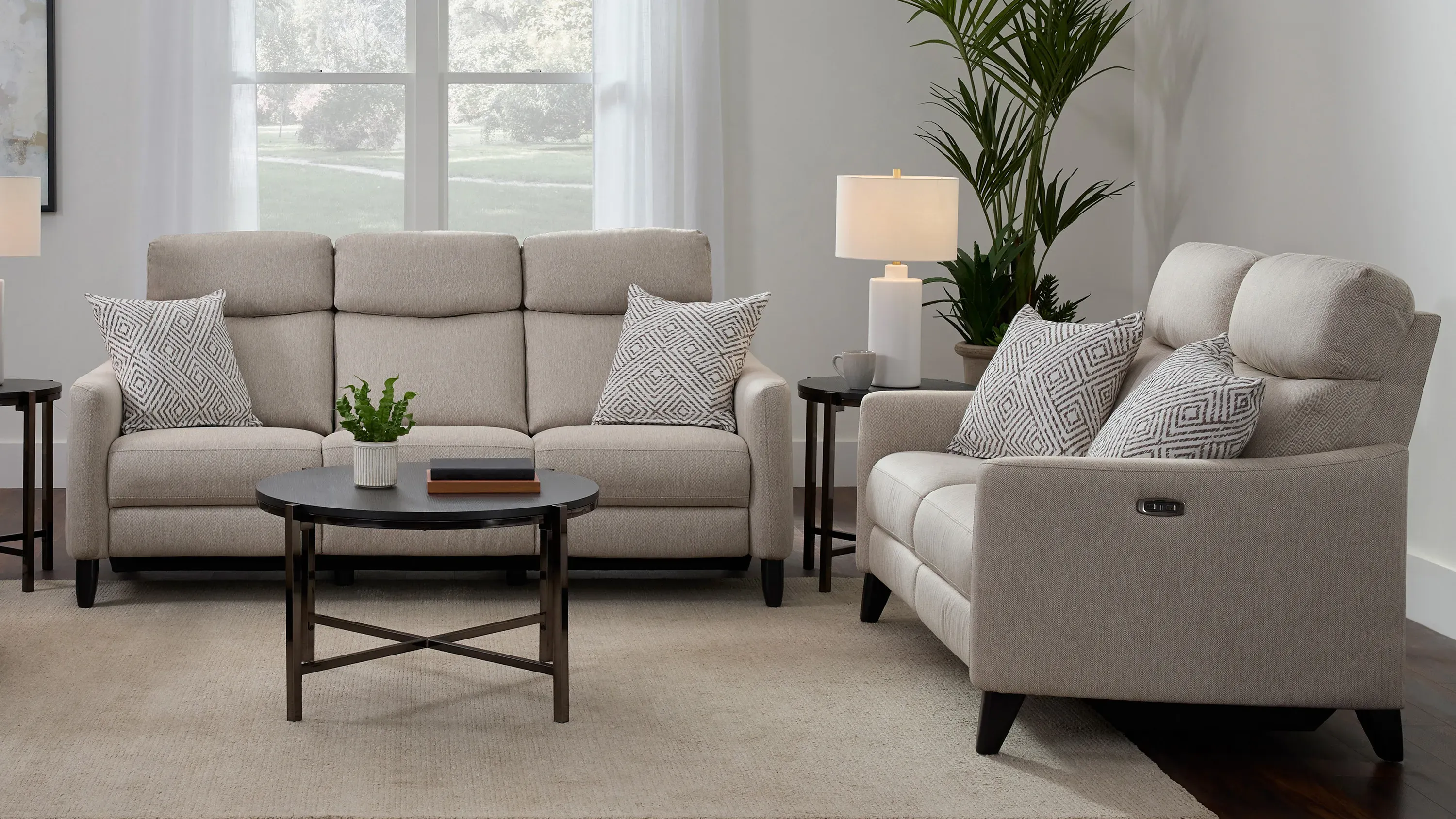 Adrienne 2 pc. Power Sofa Loveseat Raymour Flanigan
