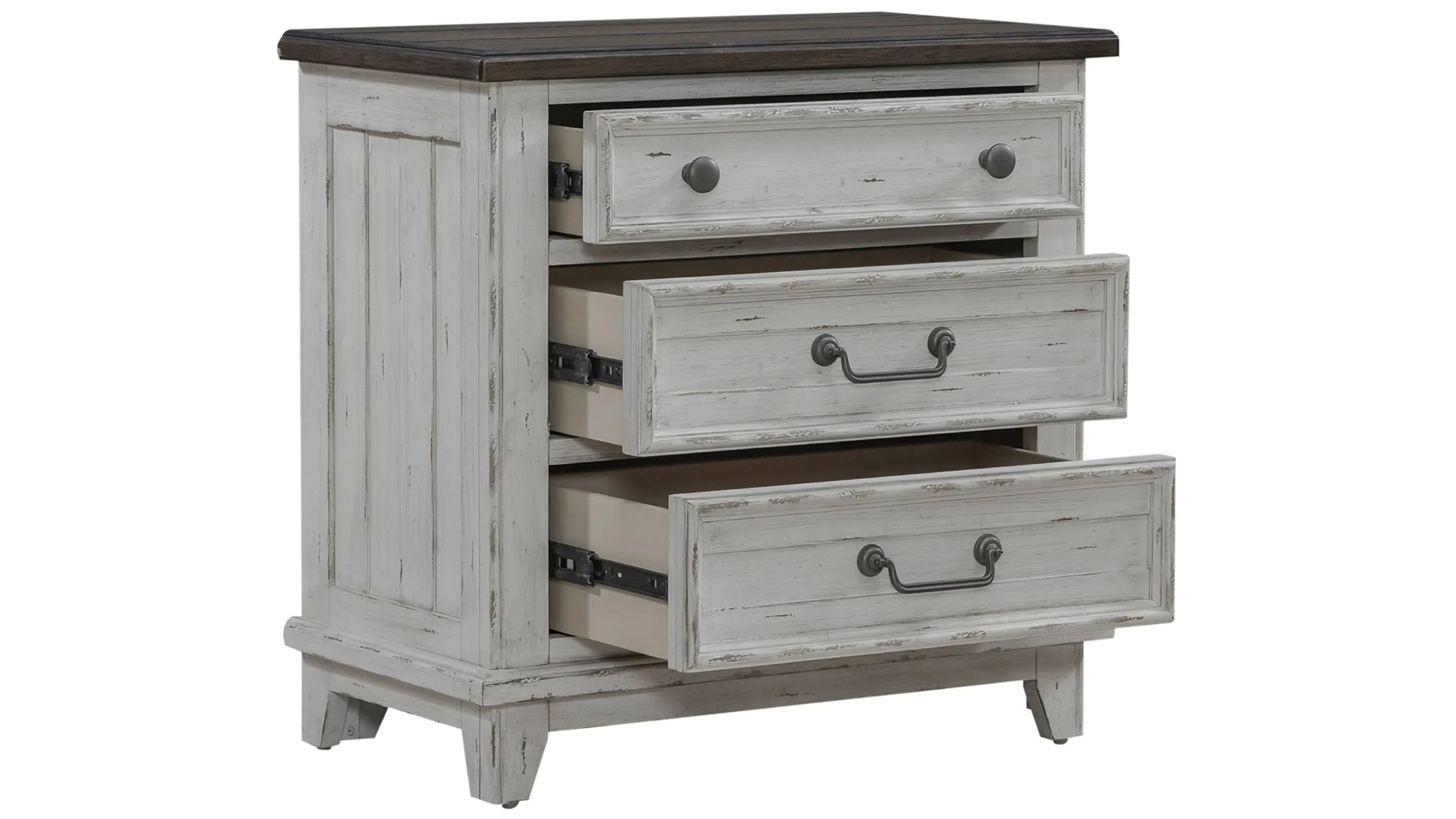 River Place Nightstand w/ Charging Station | Raymour & Flanigan