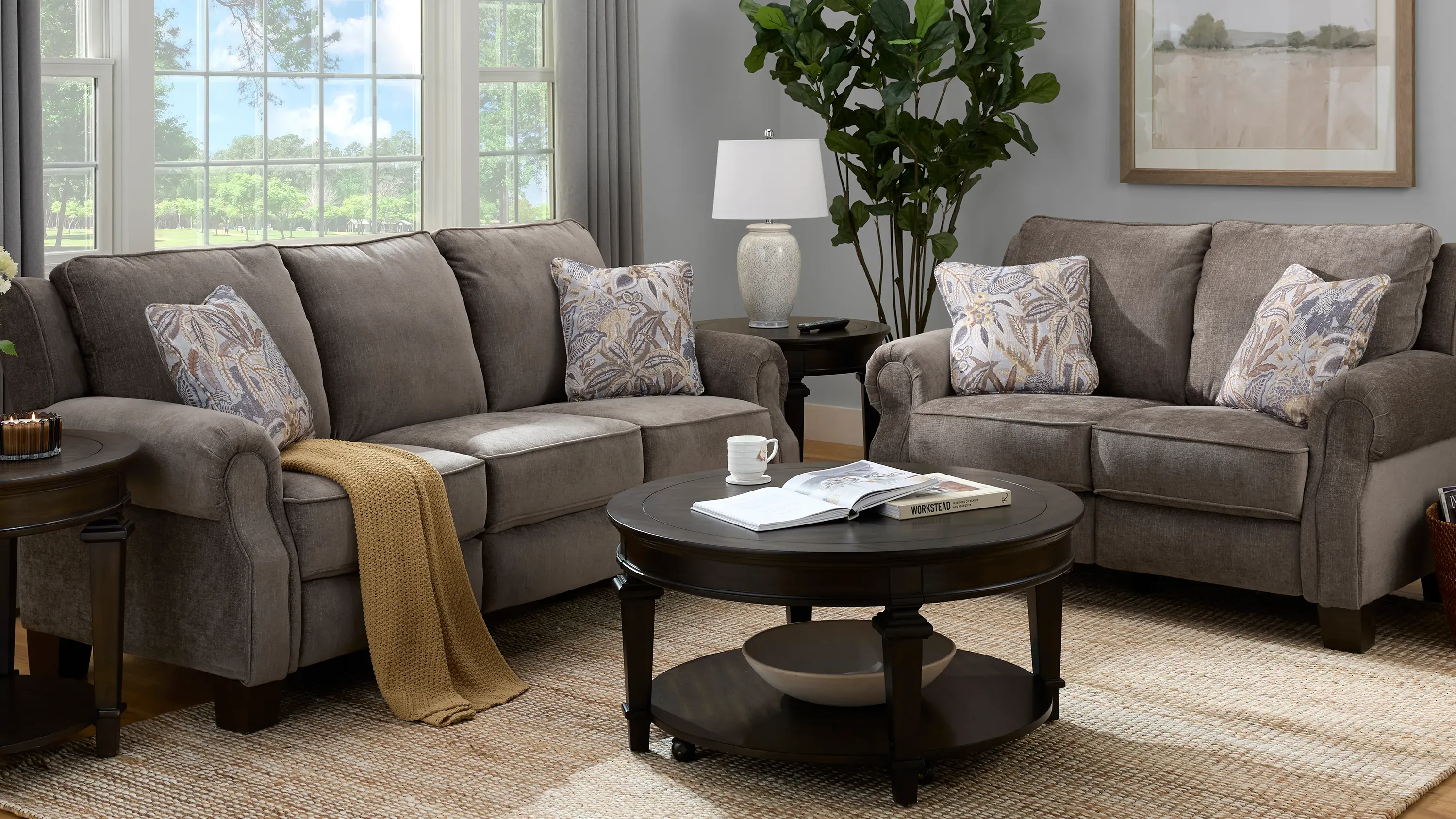 New Garden Dual Power Living Room Set | Raymour & Flanigan