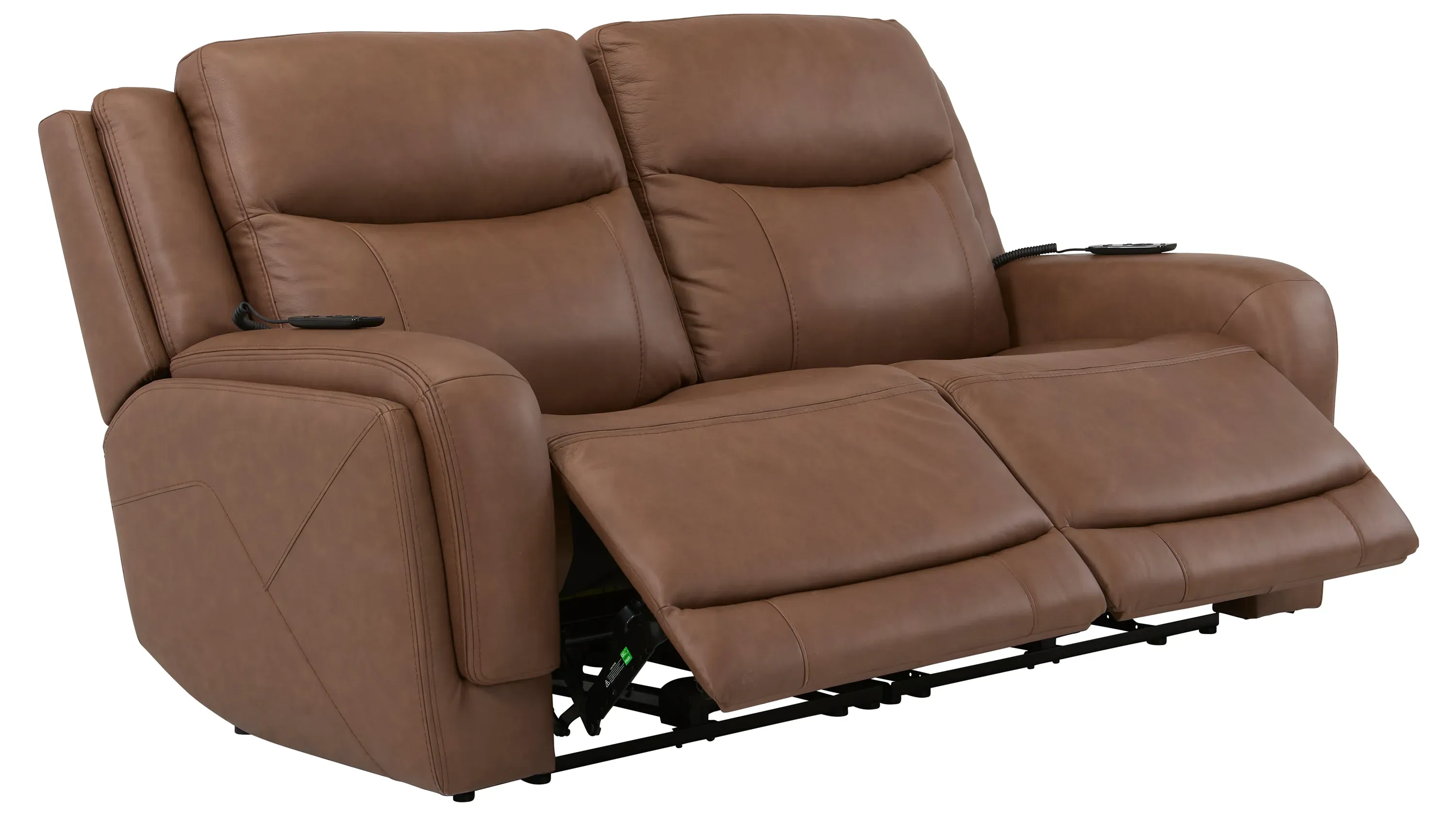 Harbin 2-pc. Leather Triple Power Loveseat | Raymour & Flanigan