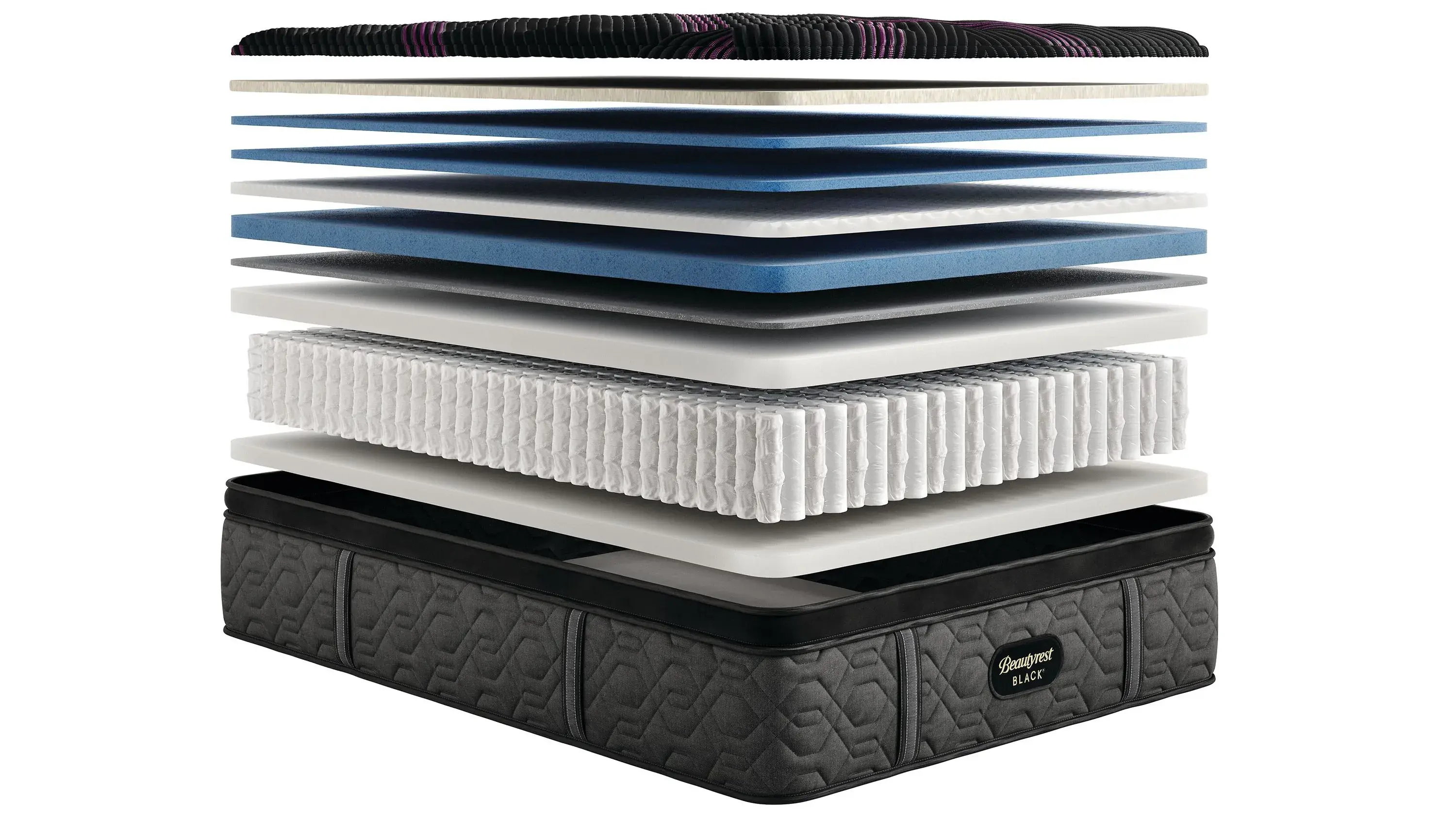 Beautyrest Black Hybrid Series Two Medium Pillow Top Mattress Set - Thumbnail 5