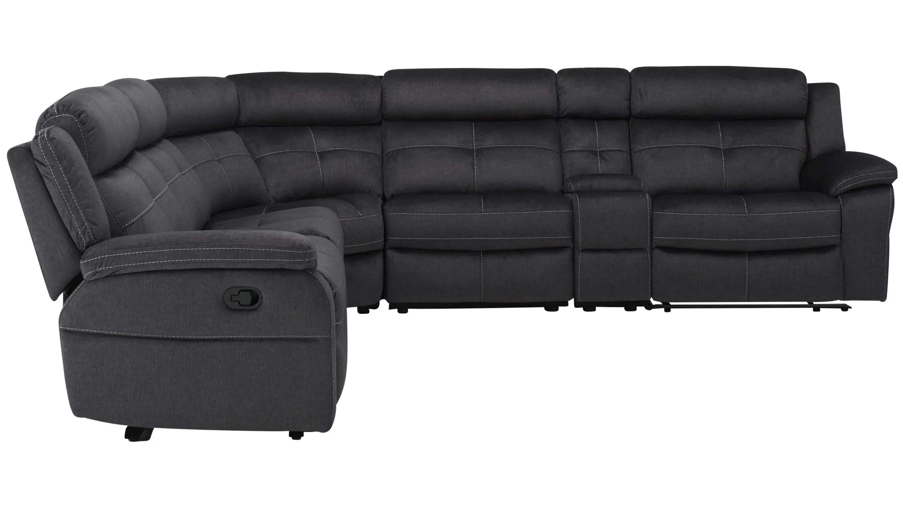 Lugano Microfiber 6-pc. Reclining Sectional