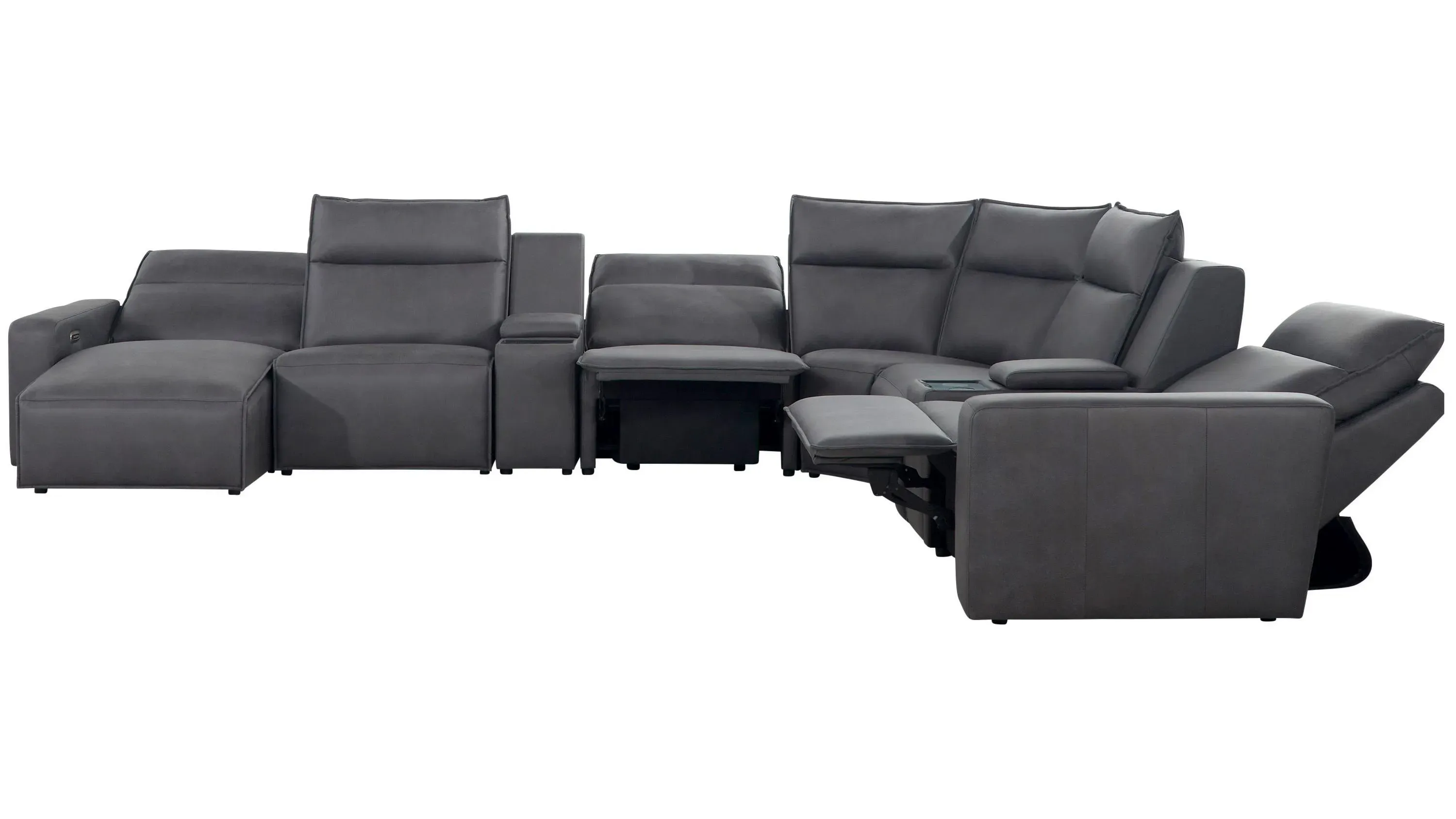 ModularTwo 8-pc. Power Sectional w/ Power Headrest | Raymour