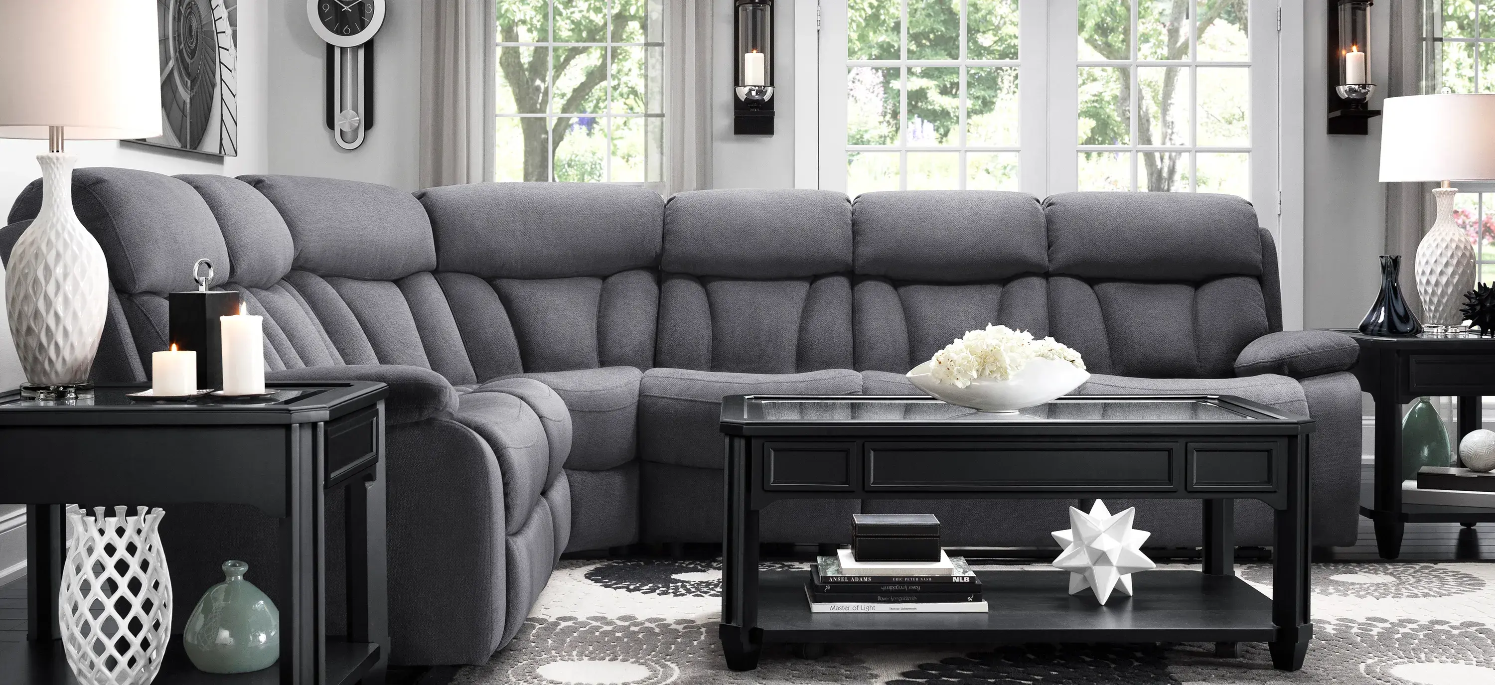 3 piece sectional sofa with recliner online