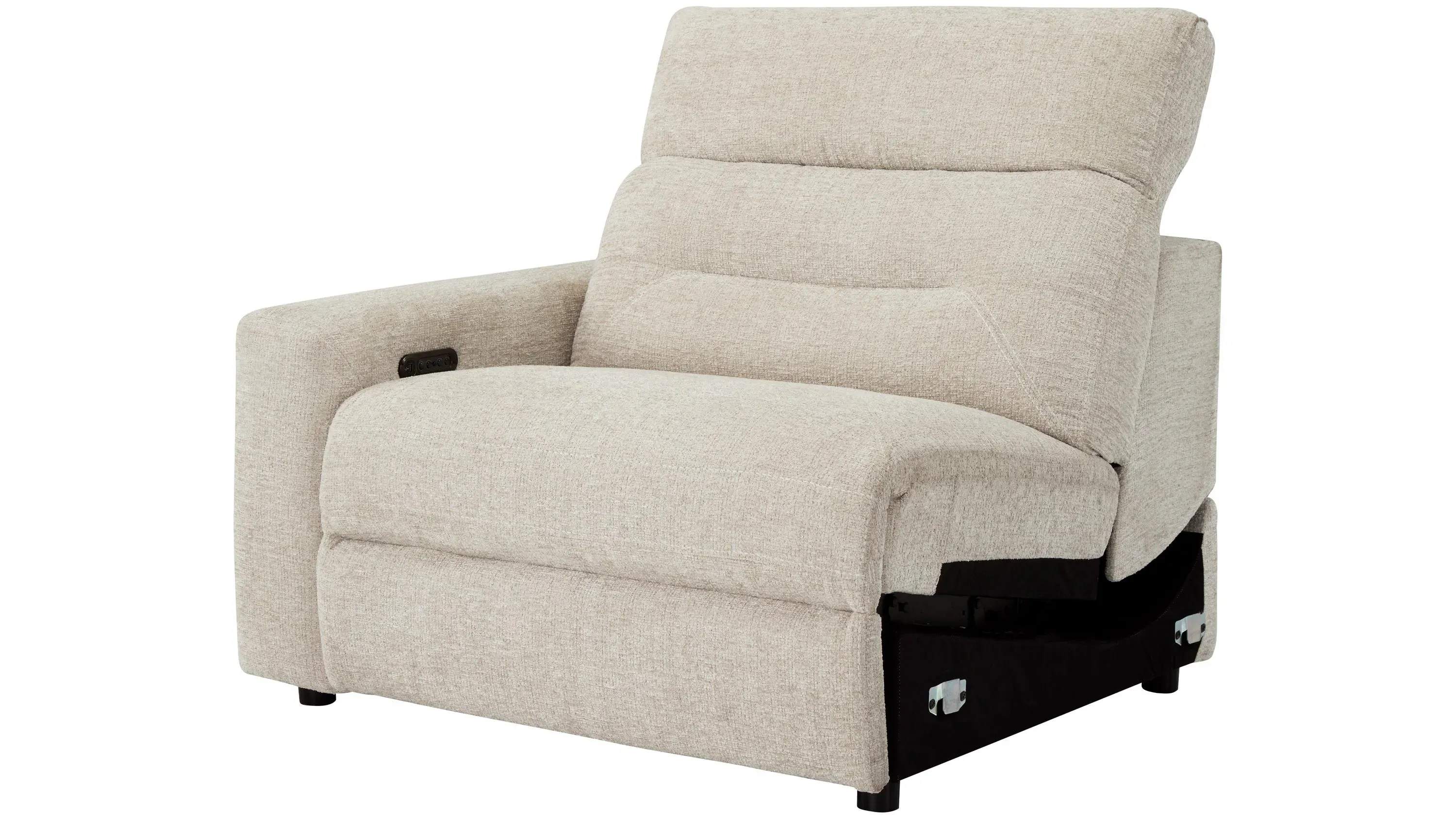 Bradbury Left Arm Facing Dual Power Recliner | Raymour & Flanigan