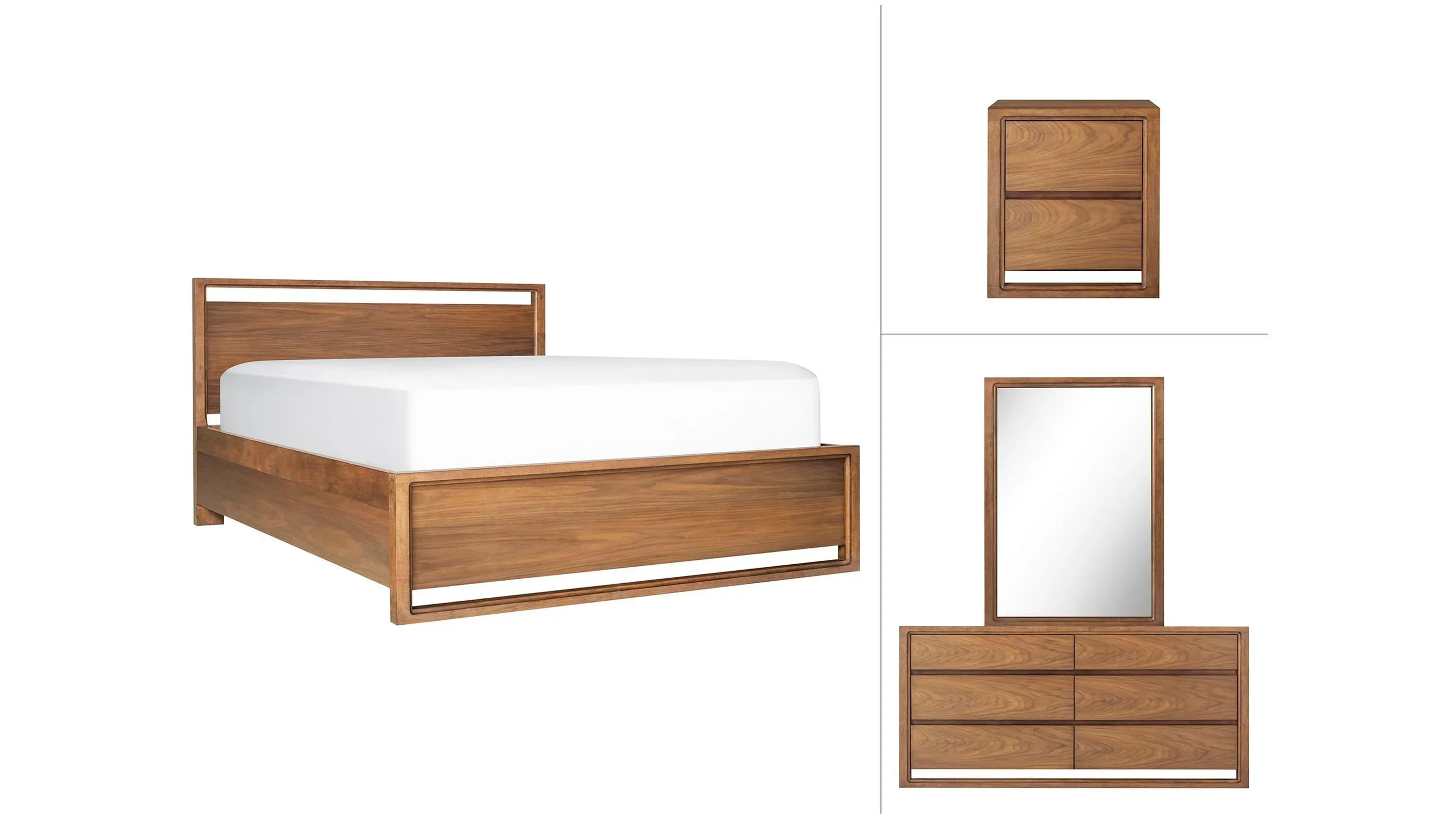 Aversa 4-pc. Platform Bedroom Set w/ 2-Drawer Nightstand