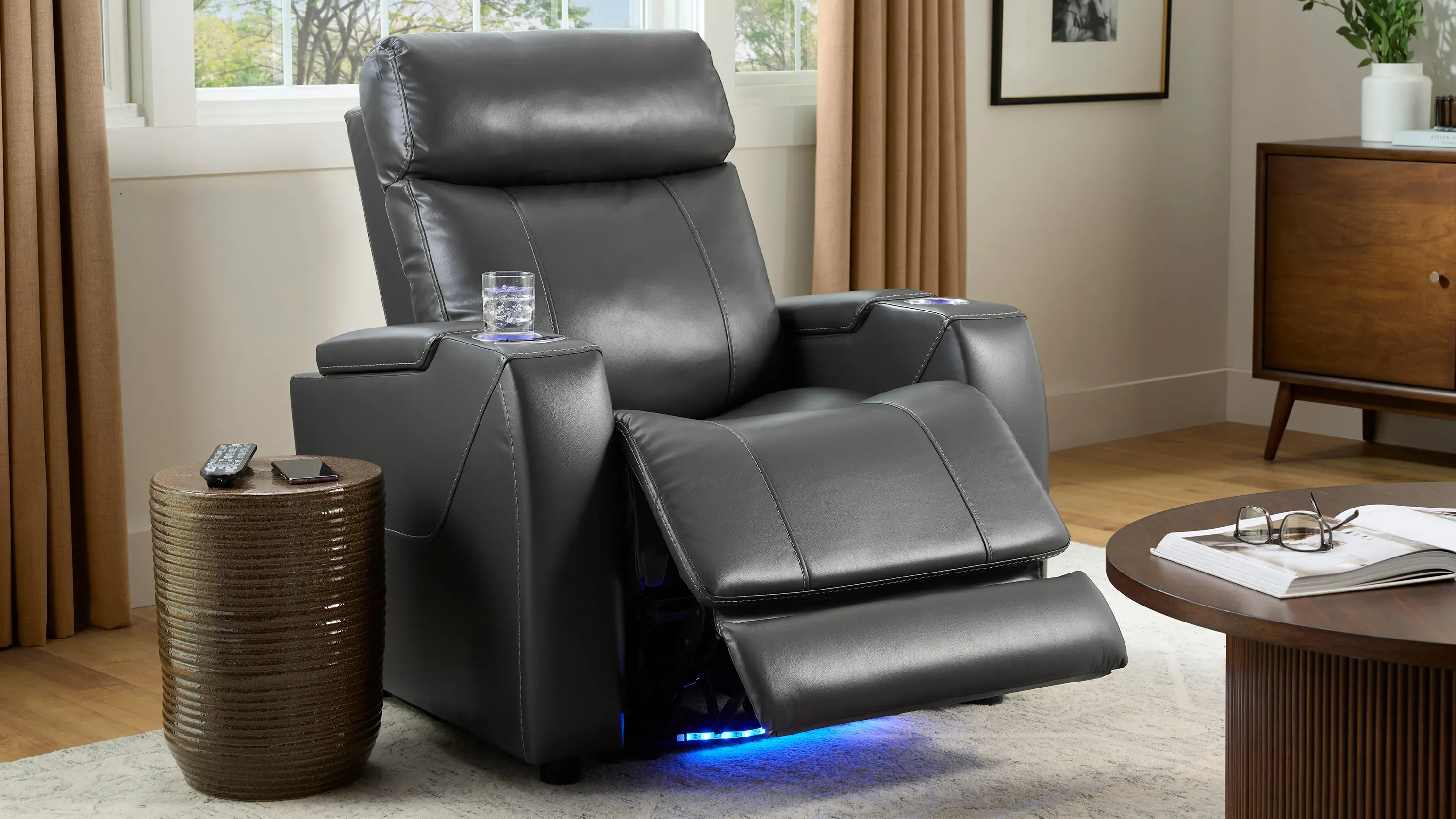Cosmo Dual Power Media Recliner w/ Zero Gravity | Raymour & Flanigan
