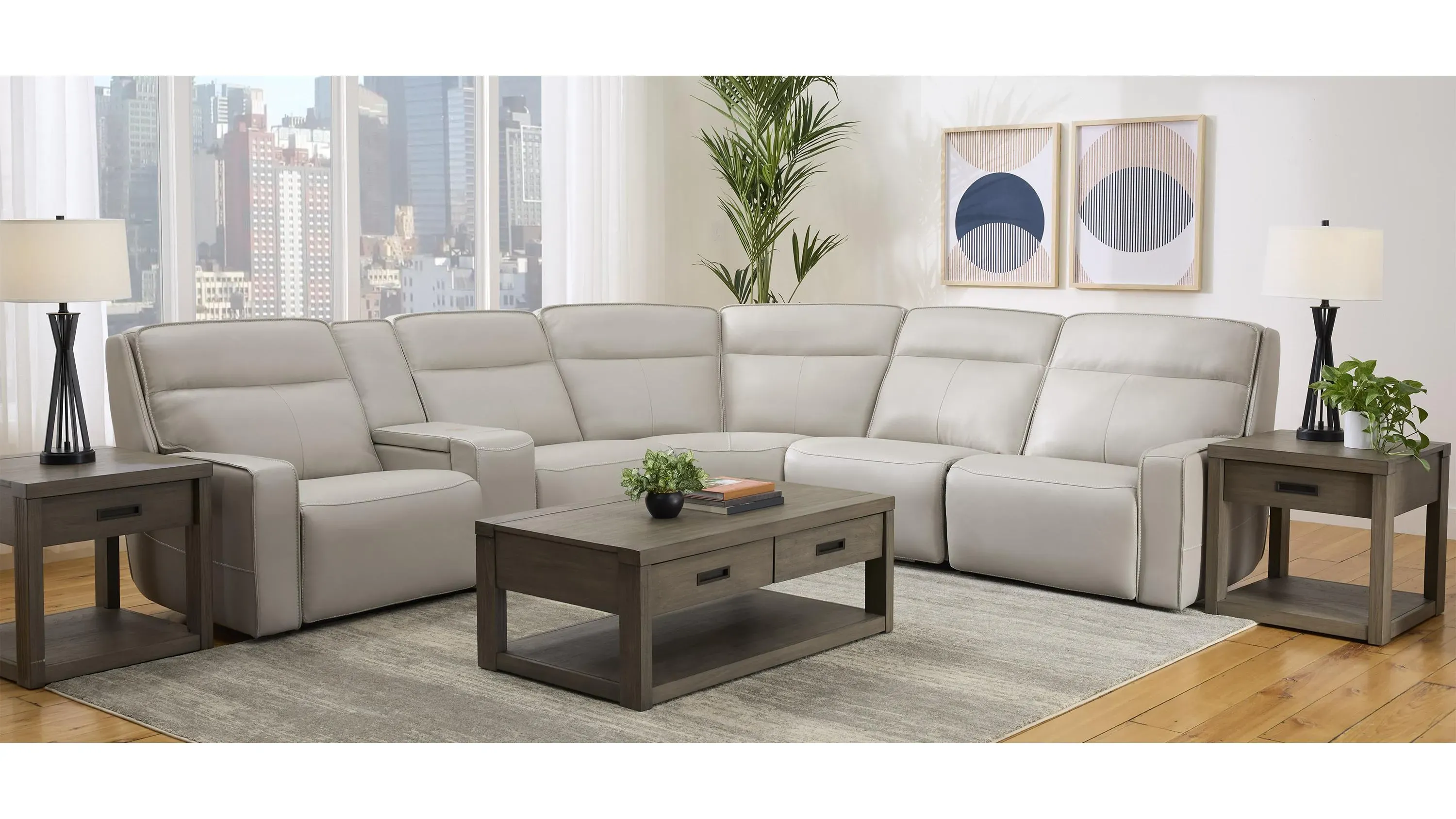 Beckett 6-pc. Power Sectional