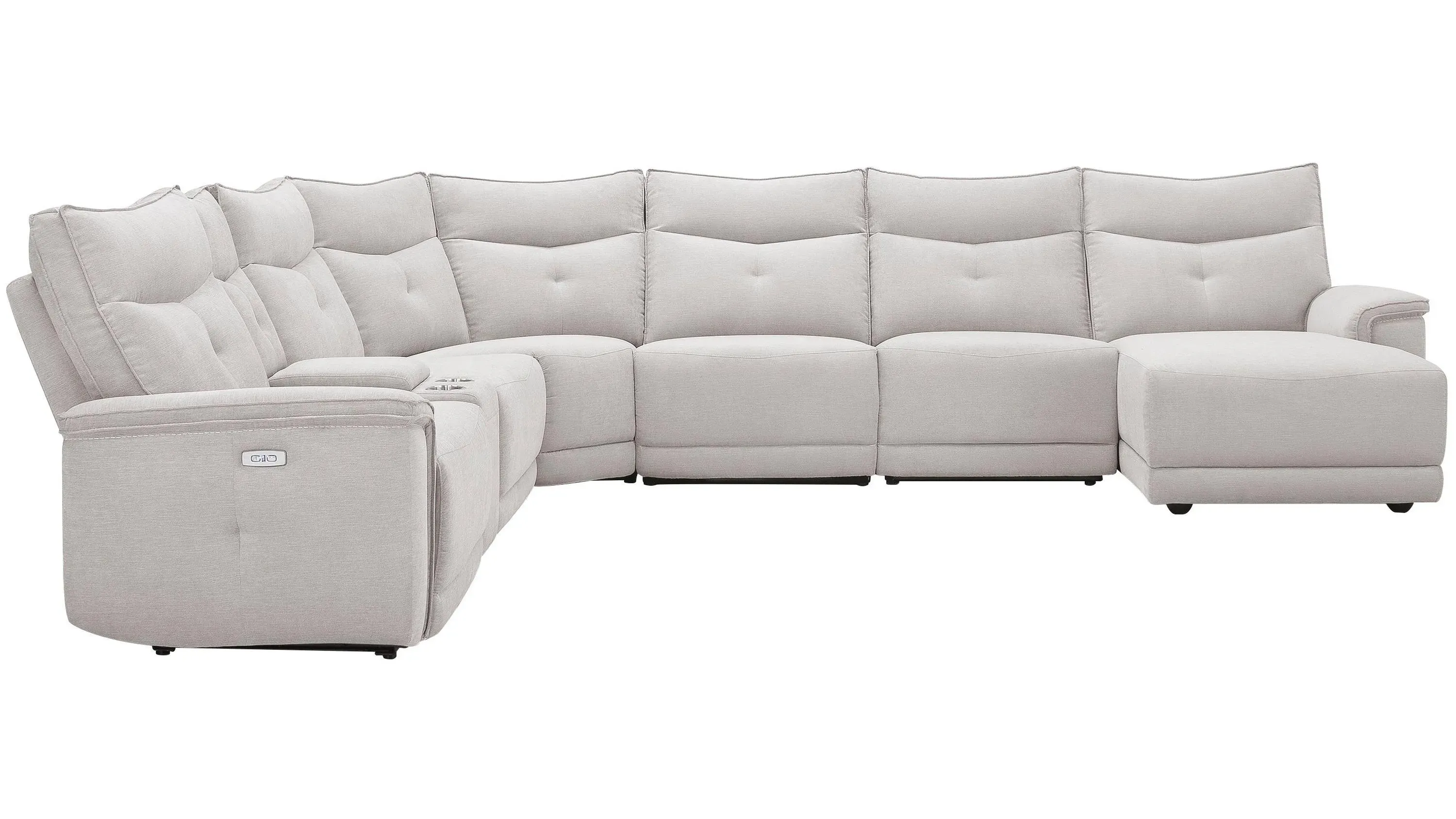 Graceland 7-pc. Sectional Sofa w/Power Headrests