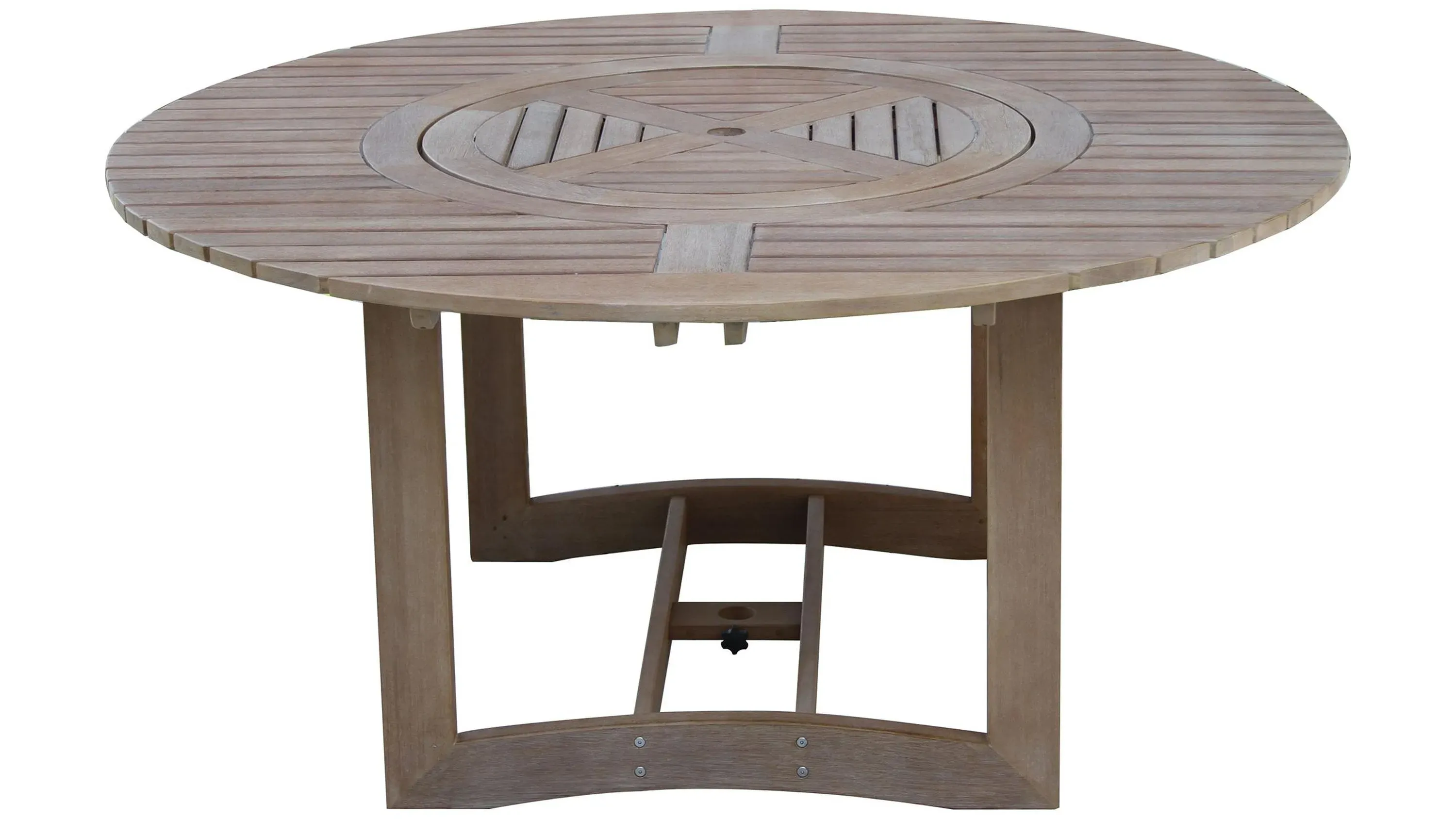 Nautical 7-pc. Lazy Susan Table with Wicker Chairs
