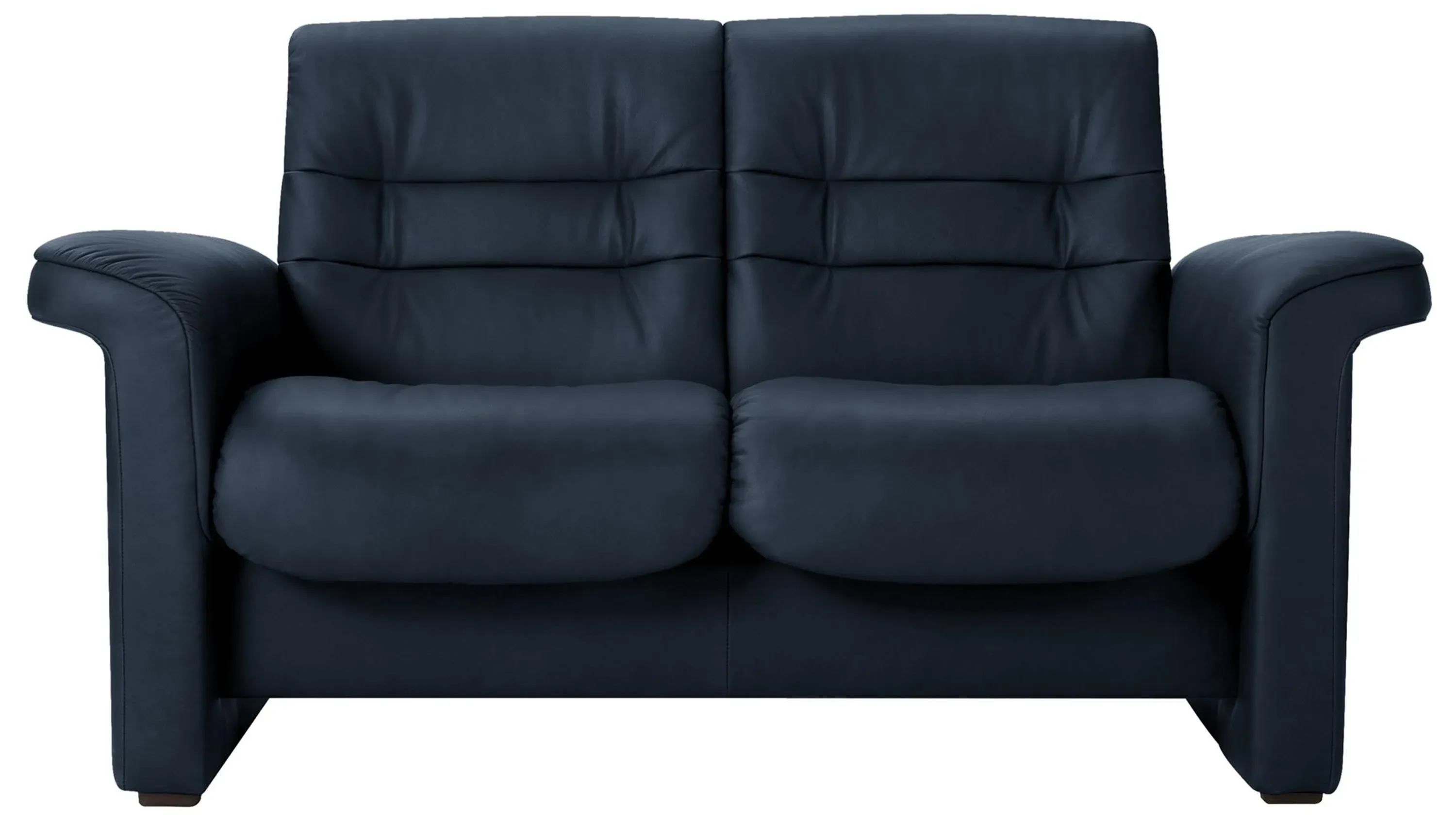 Stressless Sapphire Leather Reclining Low-Back Loveseat Raymour