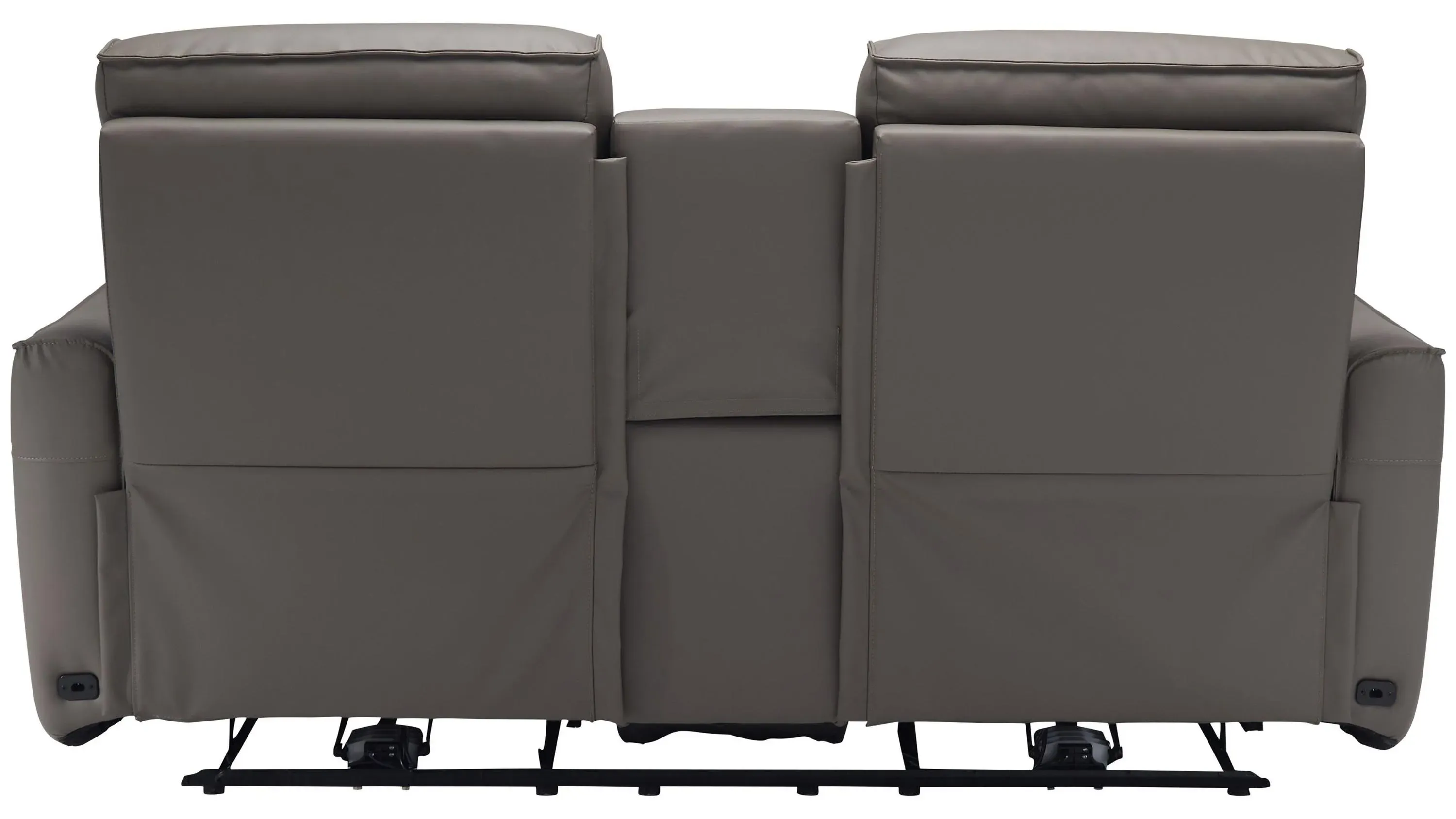 Hanlin Power Console Loveseat w/ Power Headrest, Lumbar, Heat and