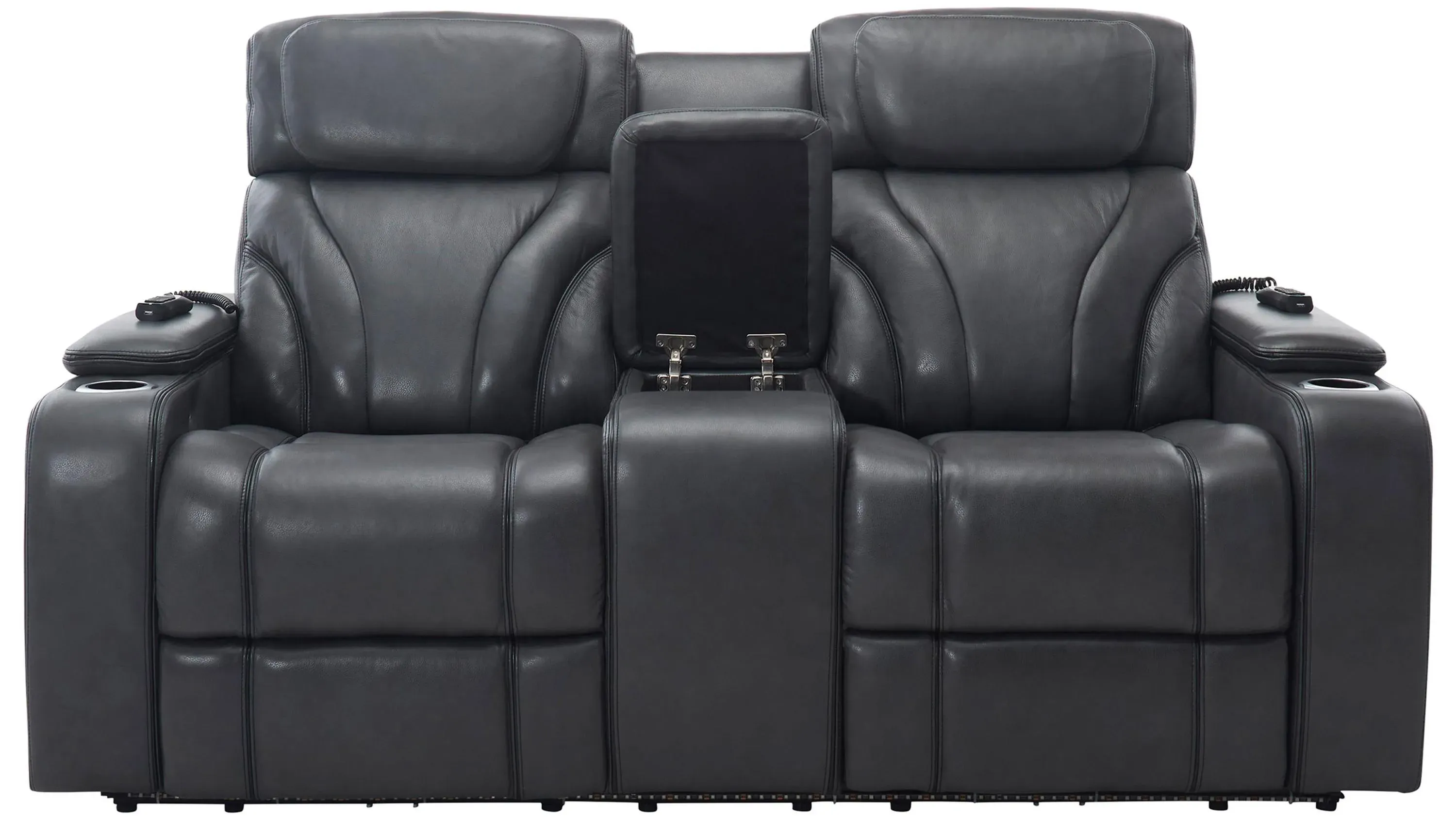 Avis Zero Gravity Power Console Loveseat w/ Power Headrest