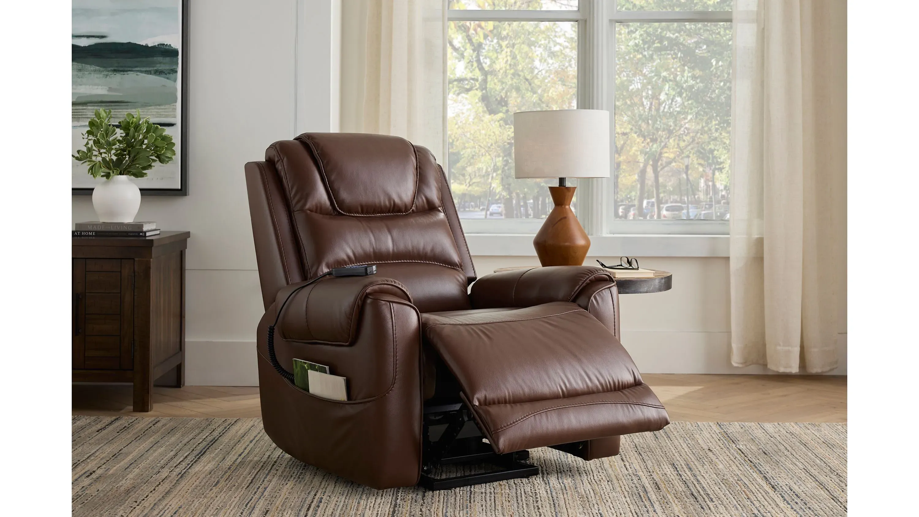 Demont Power Lift Recliner | Raymour & Flanigan